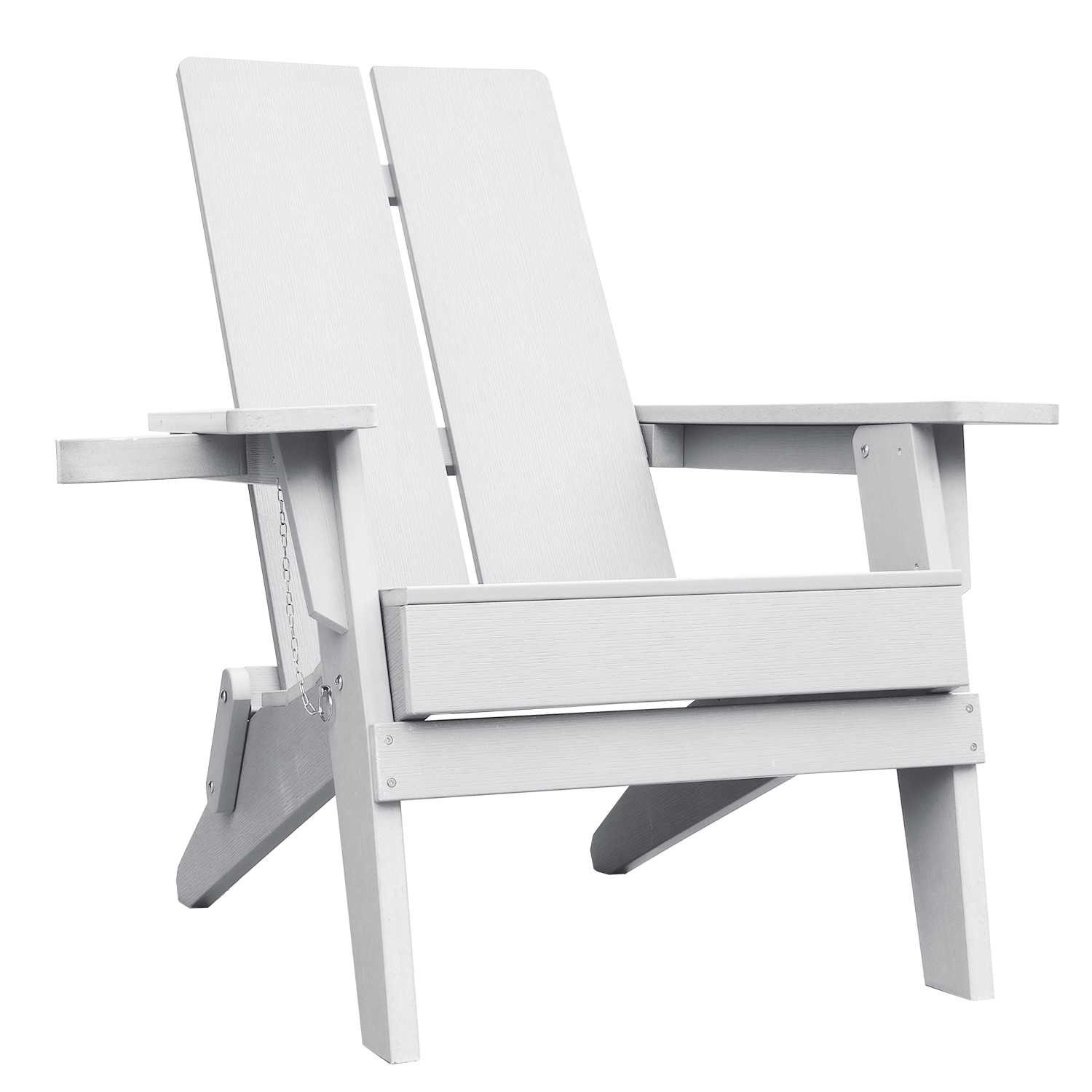 Chaise Adirondack pliante extérieure | Polymère recyclé | Porte-gobelet intégré
