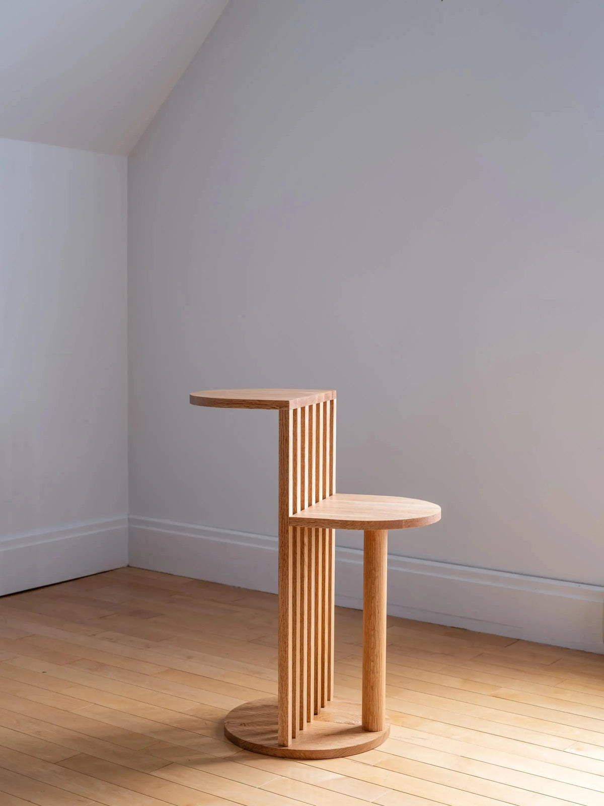 AUBE Side Table | Solid wood | Scandinavian & Japandi style | Made in Quebec
