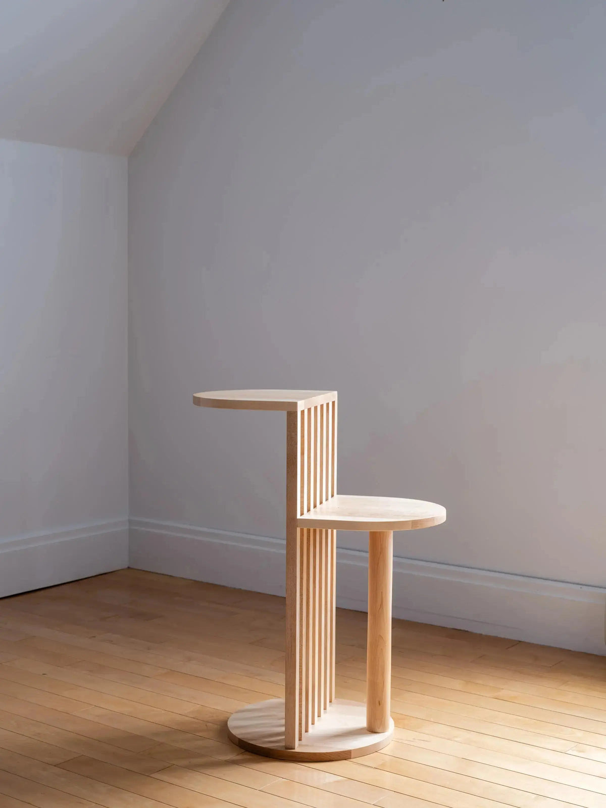 AUBE Side Table | Solid wood | Scandinavian & Japandi style | Made in Quebec