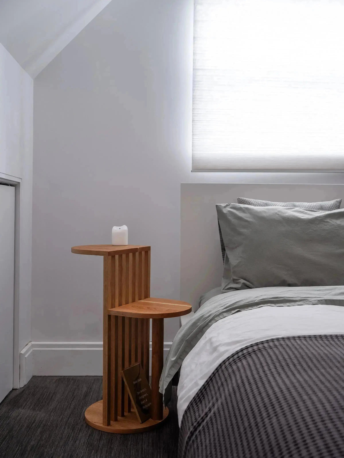AUBE Side Table | Solid wood | Scandinavian & Japandi style | Made in Quebec