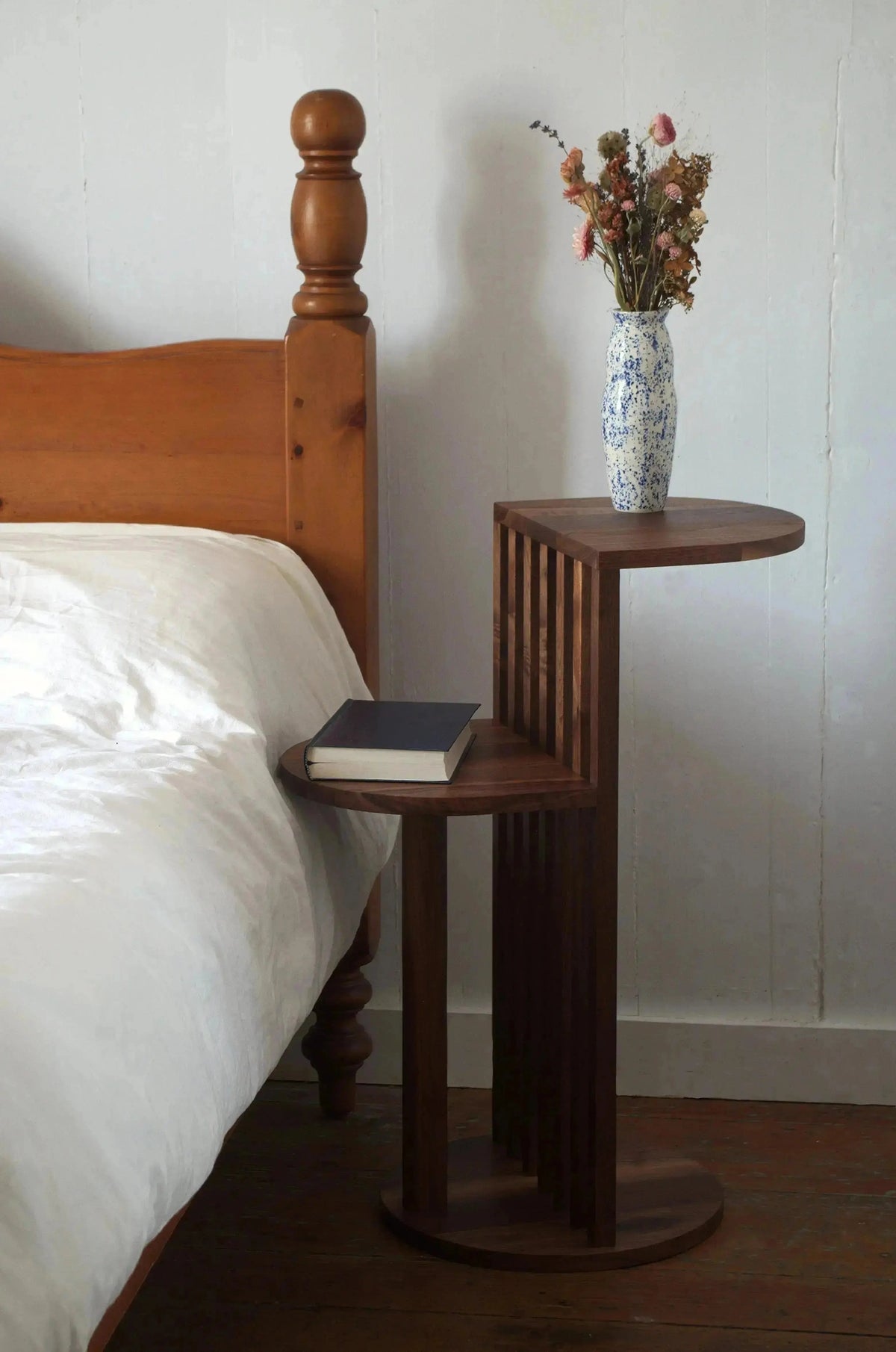 AUBE Side Table | Solid wood | Scandinavian & Japandi style | Made in Quebec