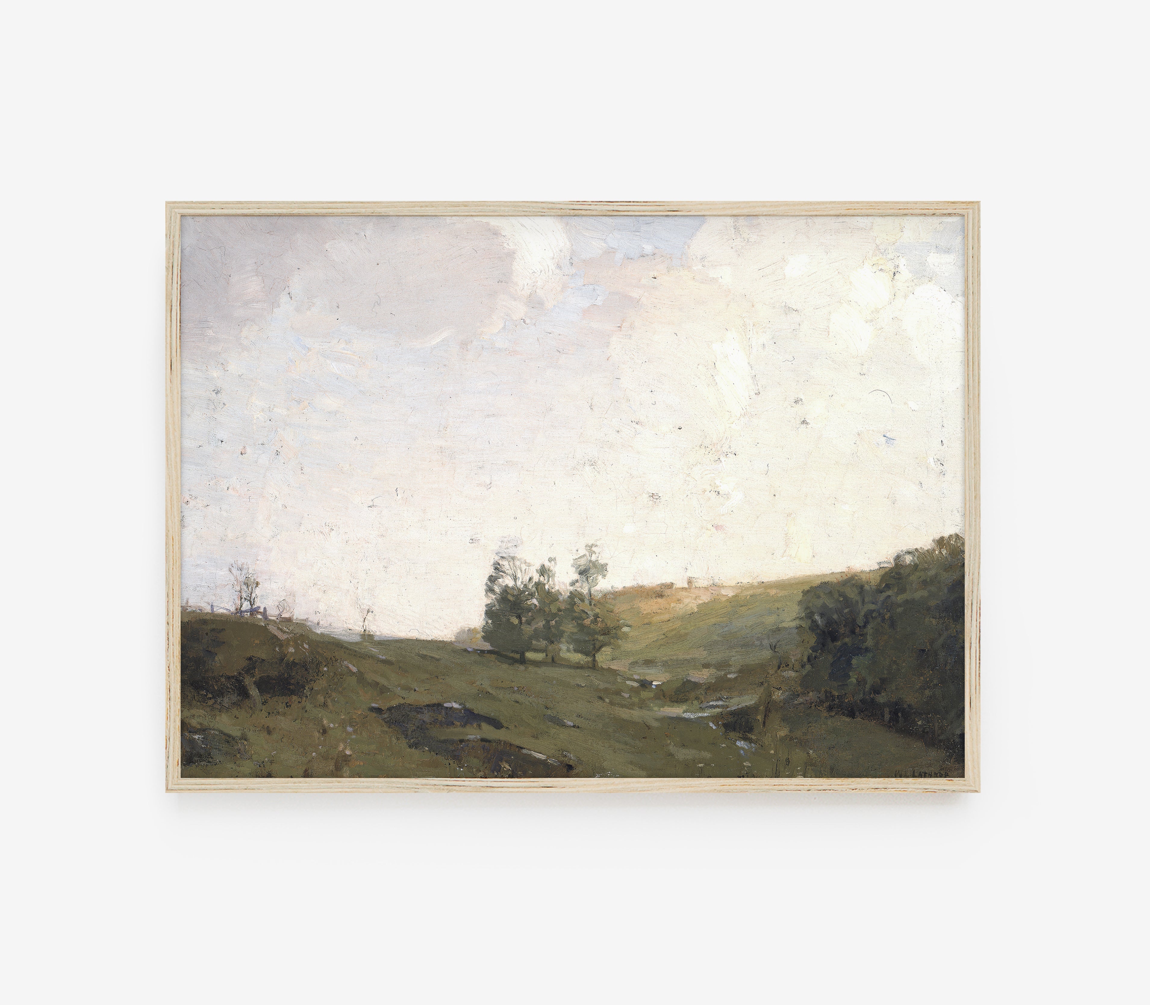Vintage Country Landscape – Impression Vintage Fine Art sur Papier Coton | L0123