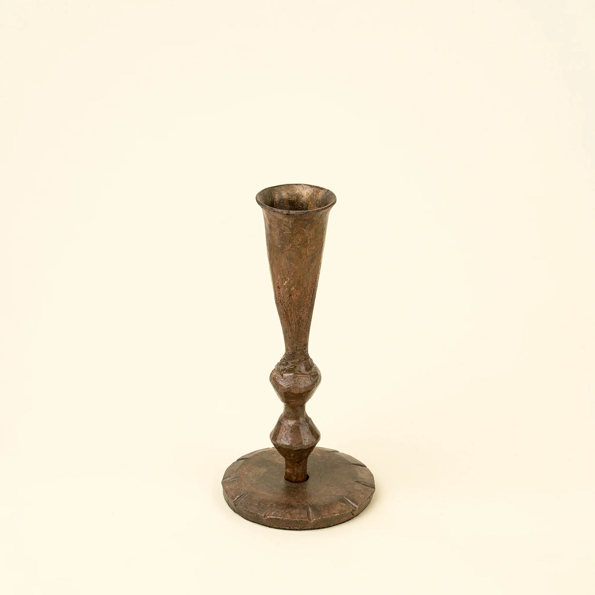 Ember Forged Candlestick S, Rustic Brass