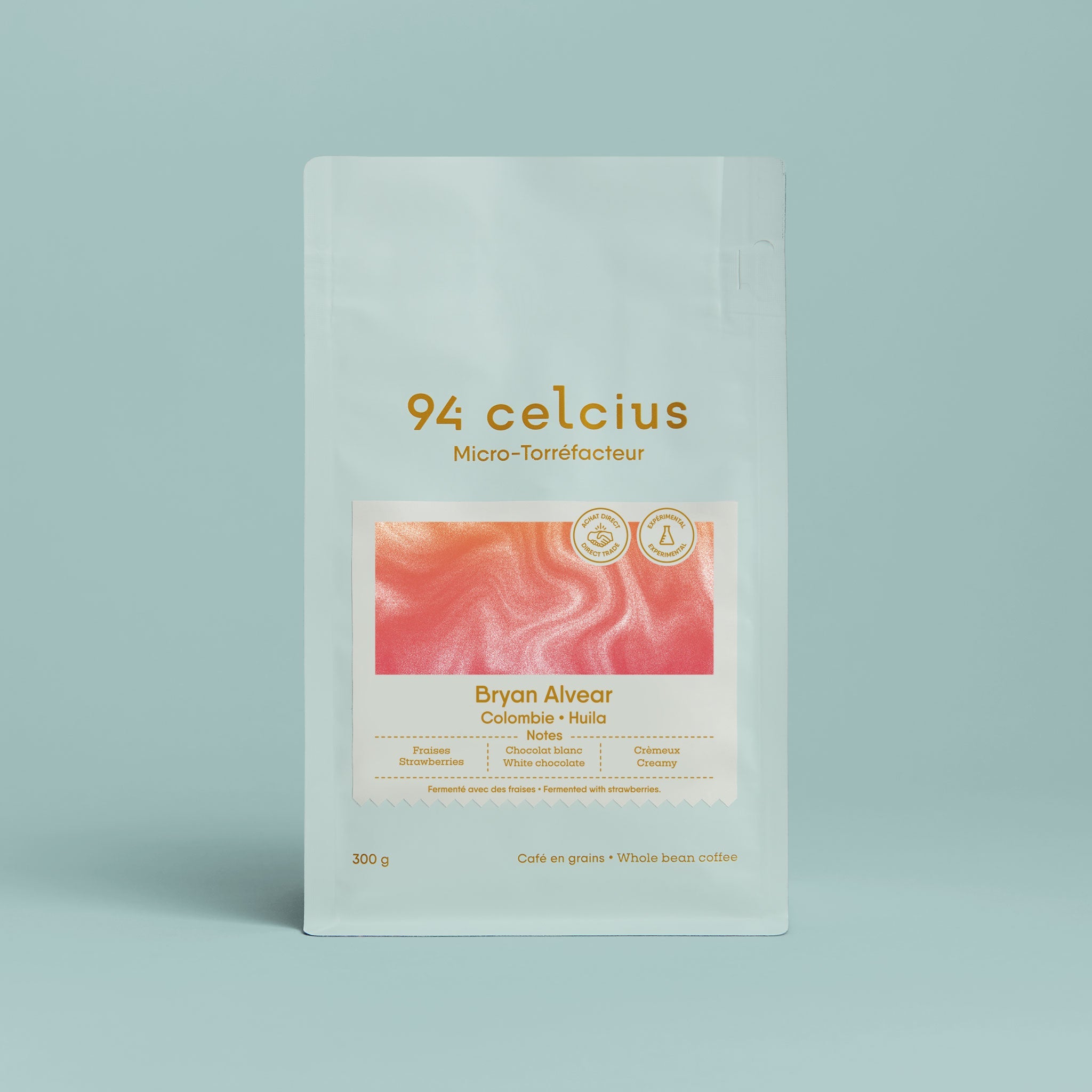 Café Colombie Brayan Alvear | Cofermenté à la fraise | 94Celcius
