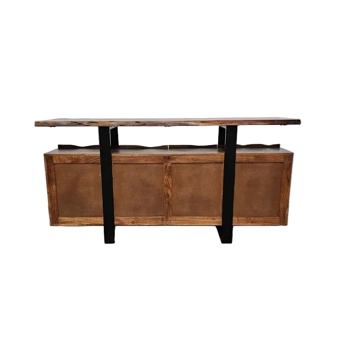 Buffet live edge | Bois d'acacia & acier