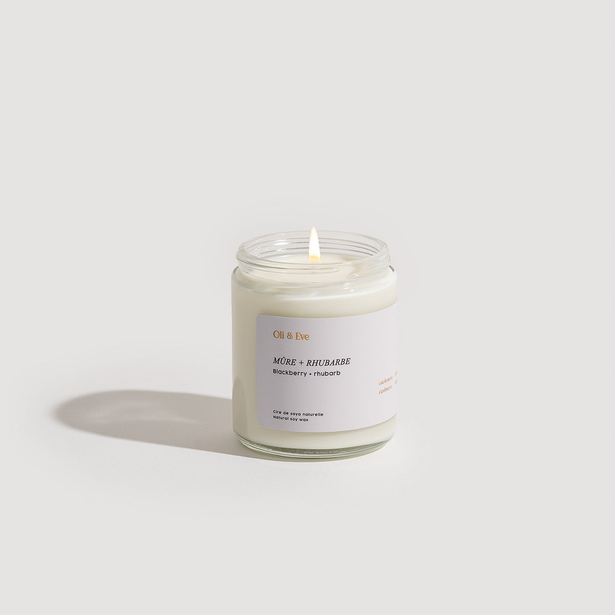 Chandelle Mûre et rhubarbe 8 oz Oli & Eve