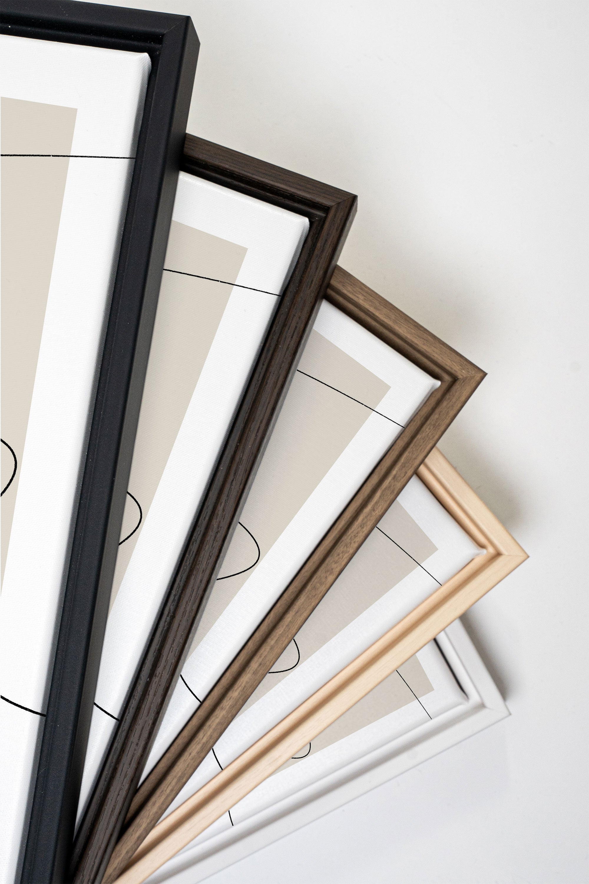 ELEGANT CURVES TRIO (3 Oeuvres sur toile étirée)