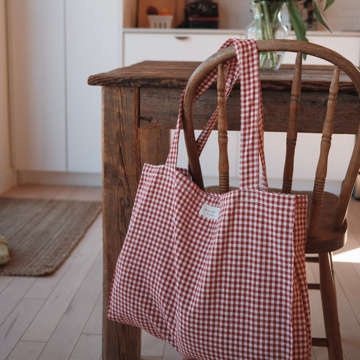 Fourre-tout en coton biologique - Collection Vichy