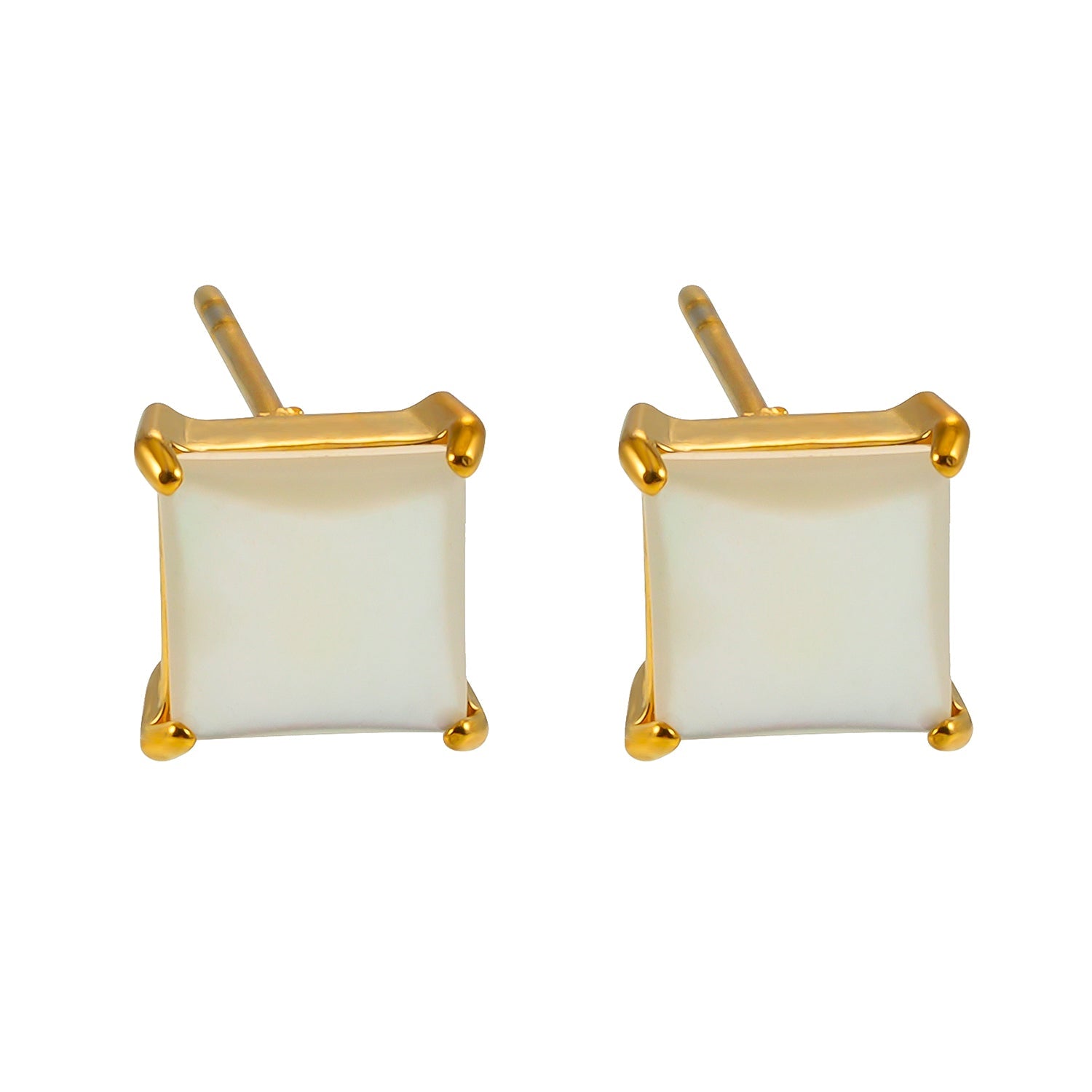 Boucles d’oreilles Erith | Coquillage naturel et finition or 18 carats infusé