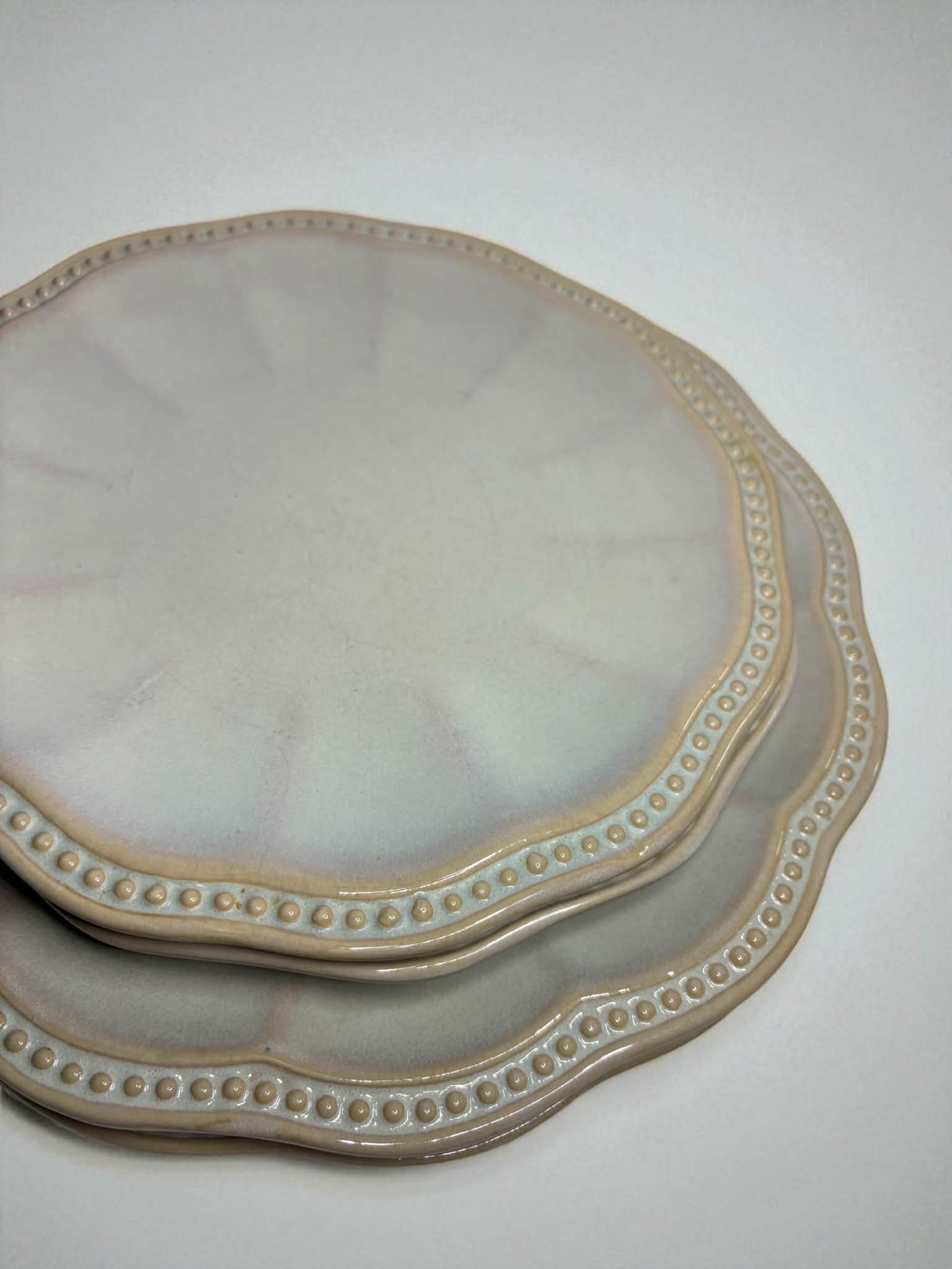 Assiettes festonnées | Ensemble de 4