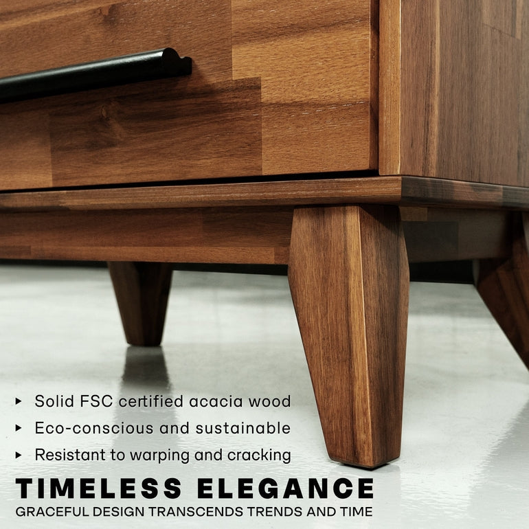 Commode en bois massif Linea