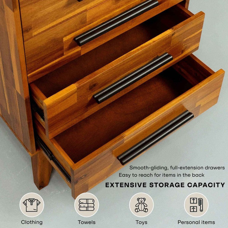 Commode en bois massif Linea