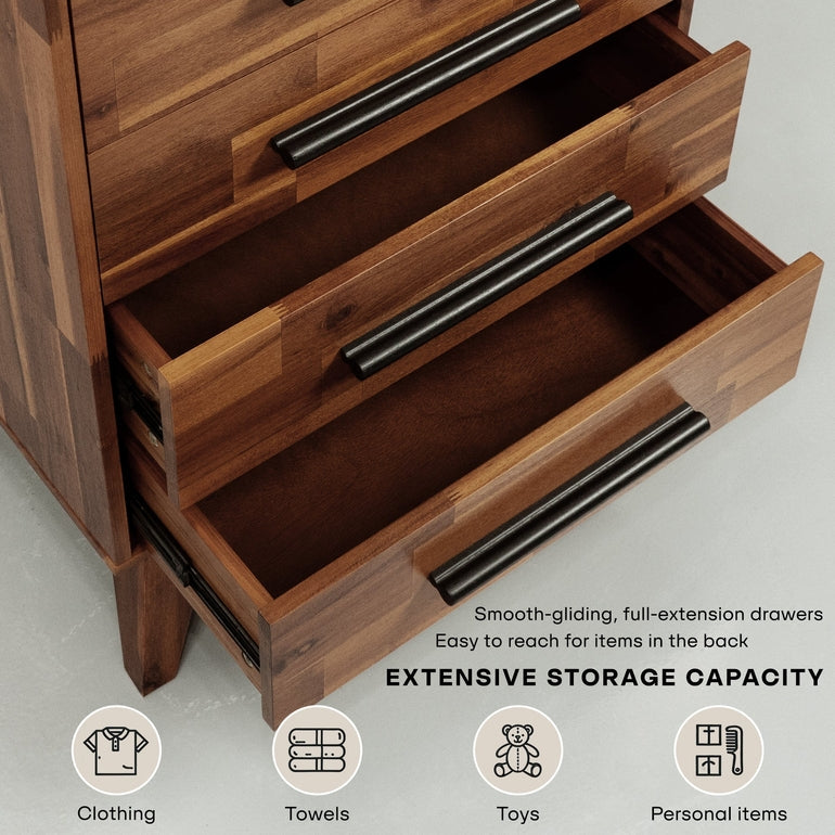 Commode en bois massif Linea