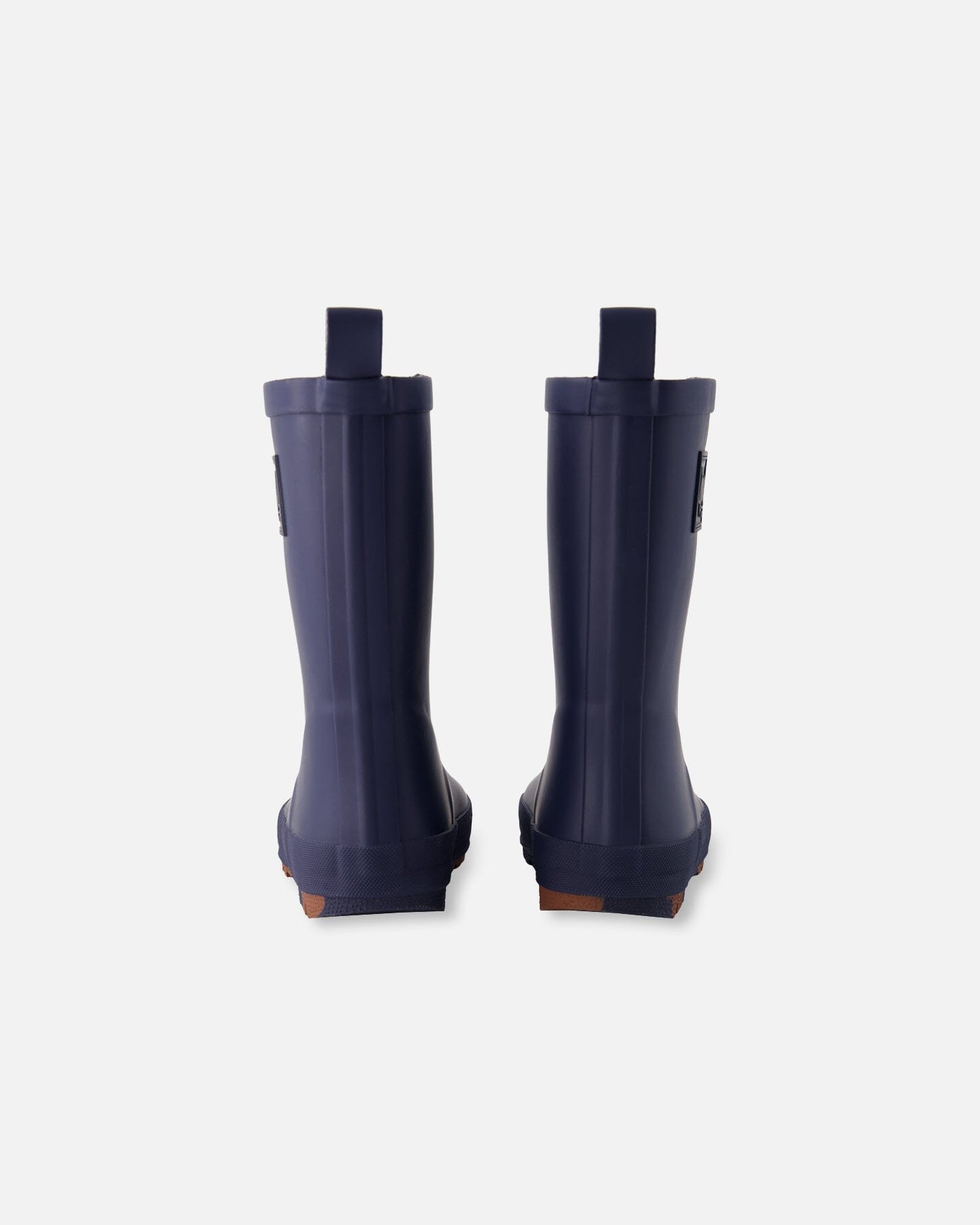 Rain Boots in Natural Rubber Navy Blue