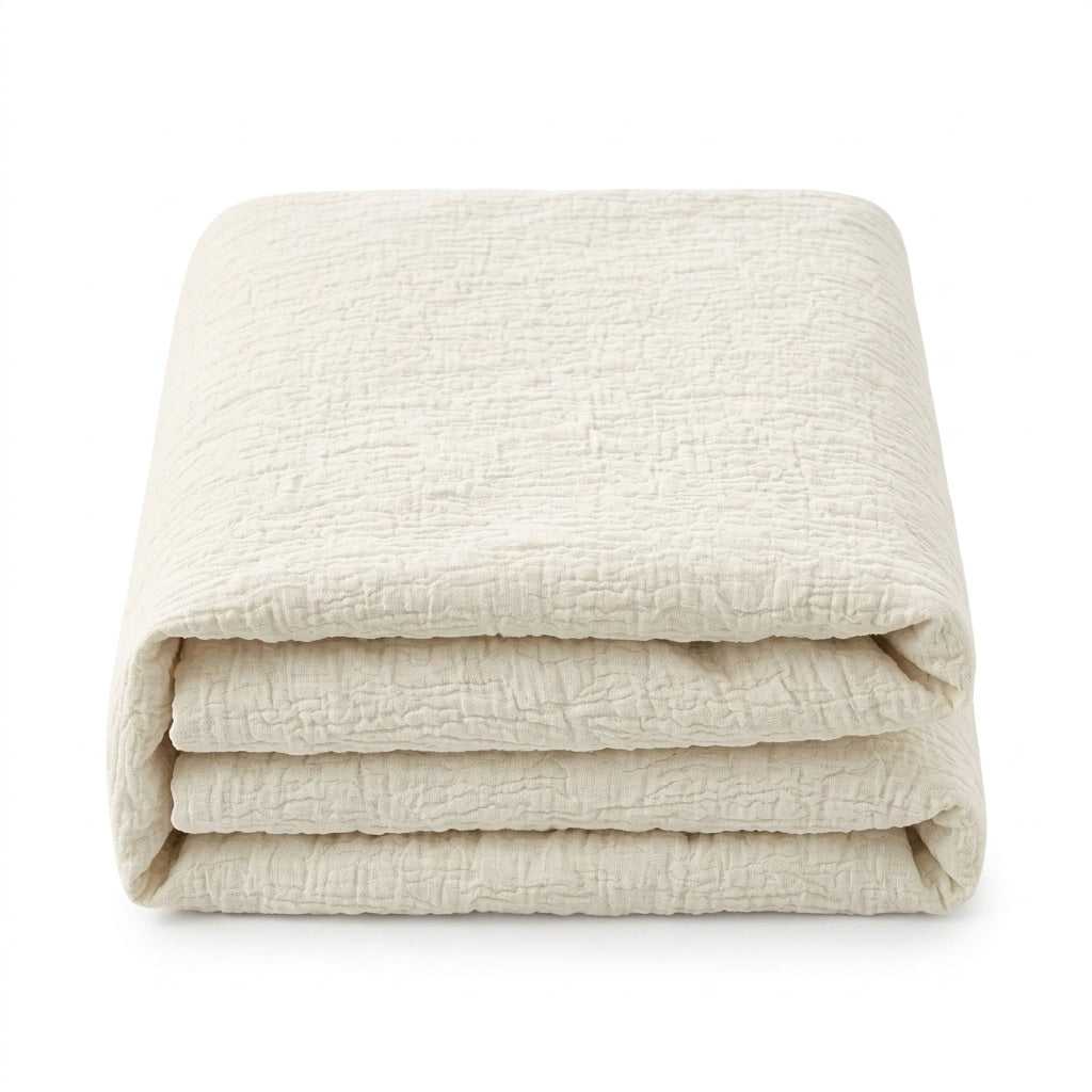 Ensemble de housse de couette uni naturel Lionel | Queen et King