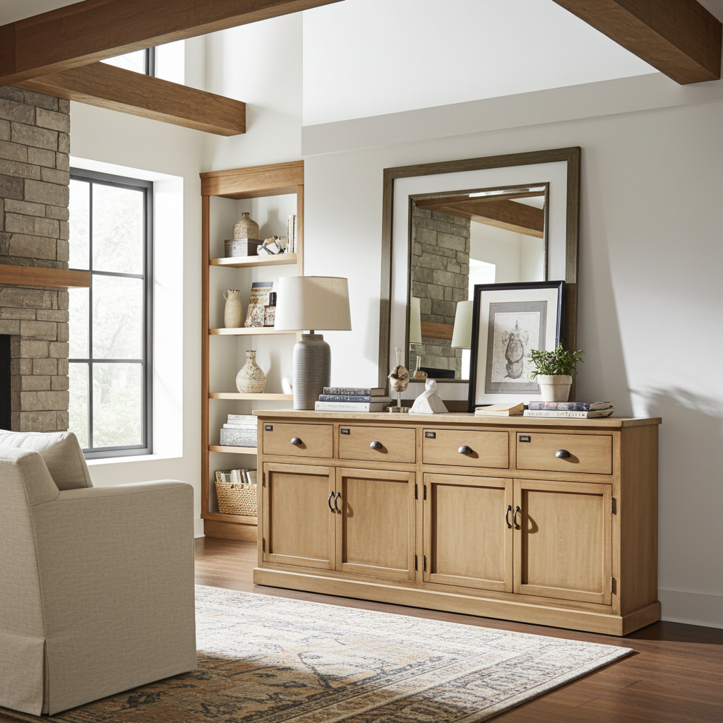 Buffet en bois de manguier | Finition patine naturelle