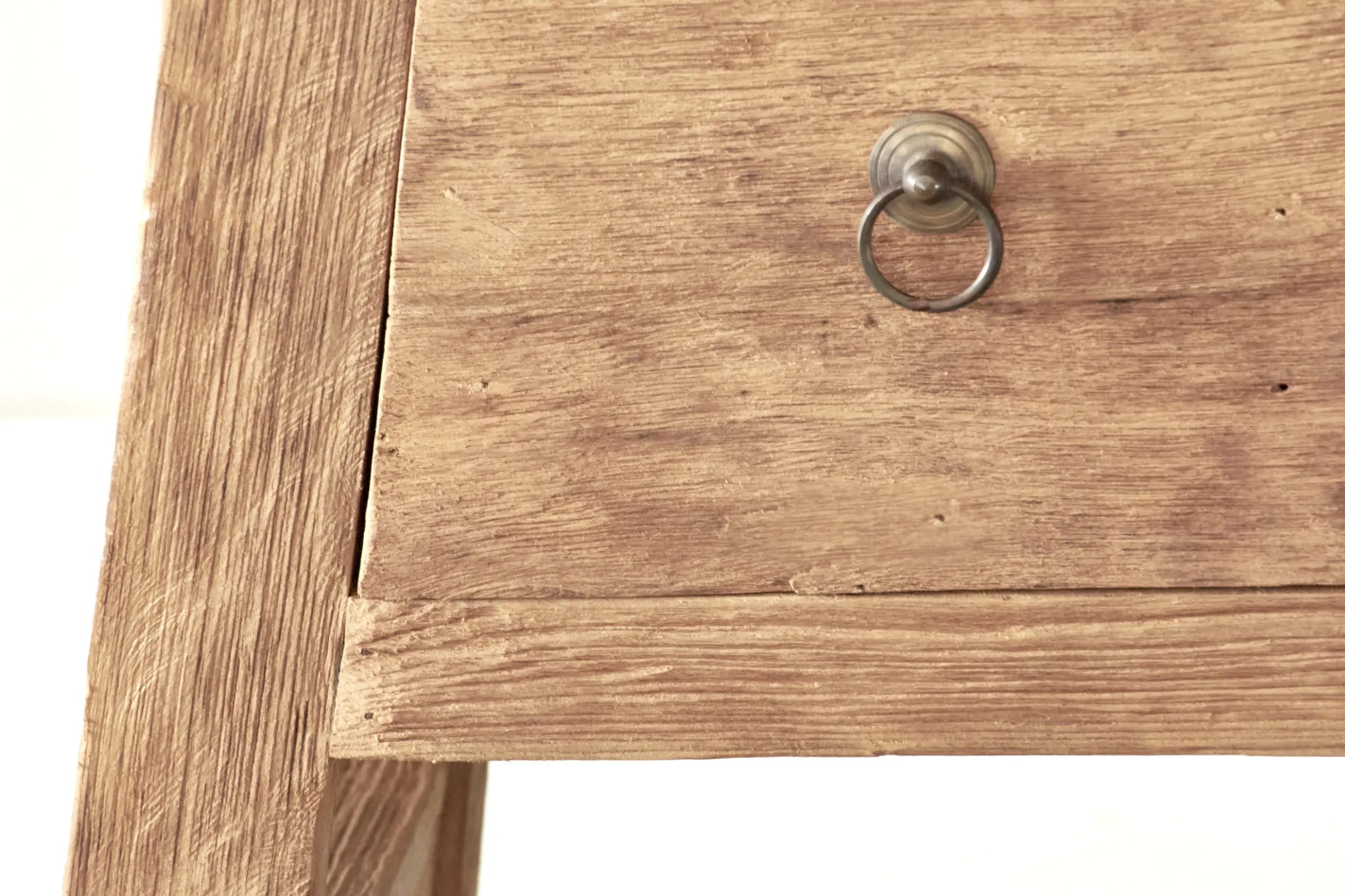 Console A frame en teck recyclé | 2 tiroirs