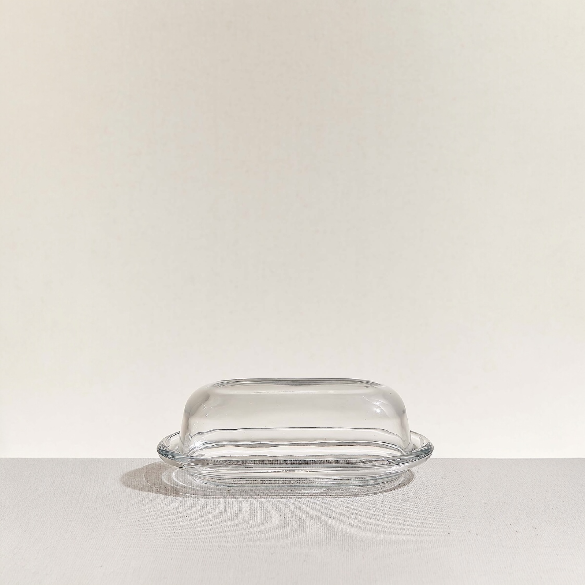 Beurrier en verre avec couvercle | Compatible lave-vaisselle