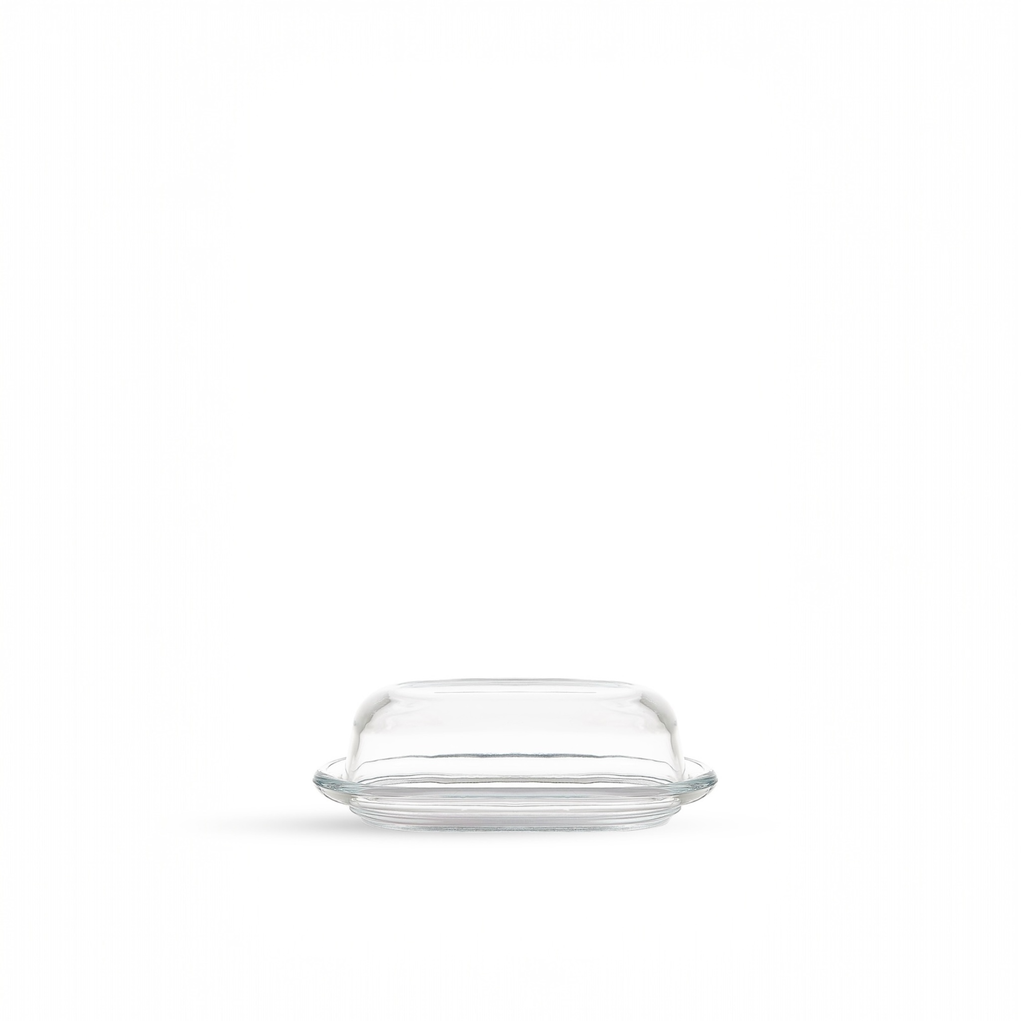 Beurrier en verre avec couvercle | Compatible lave-vaisselle
