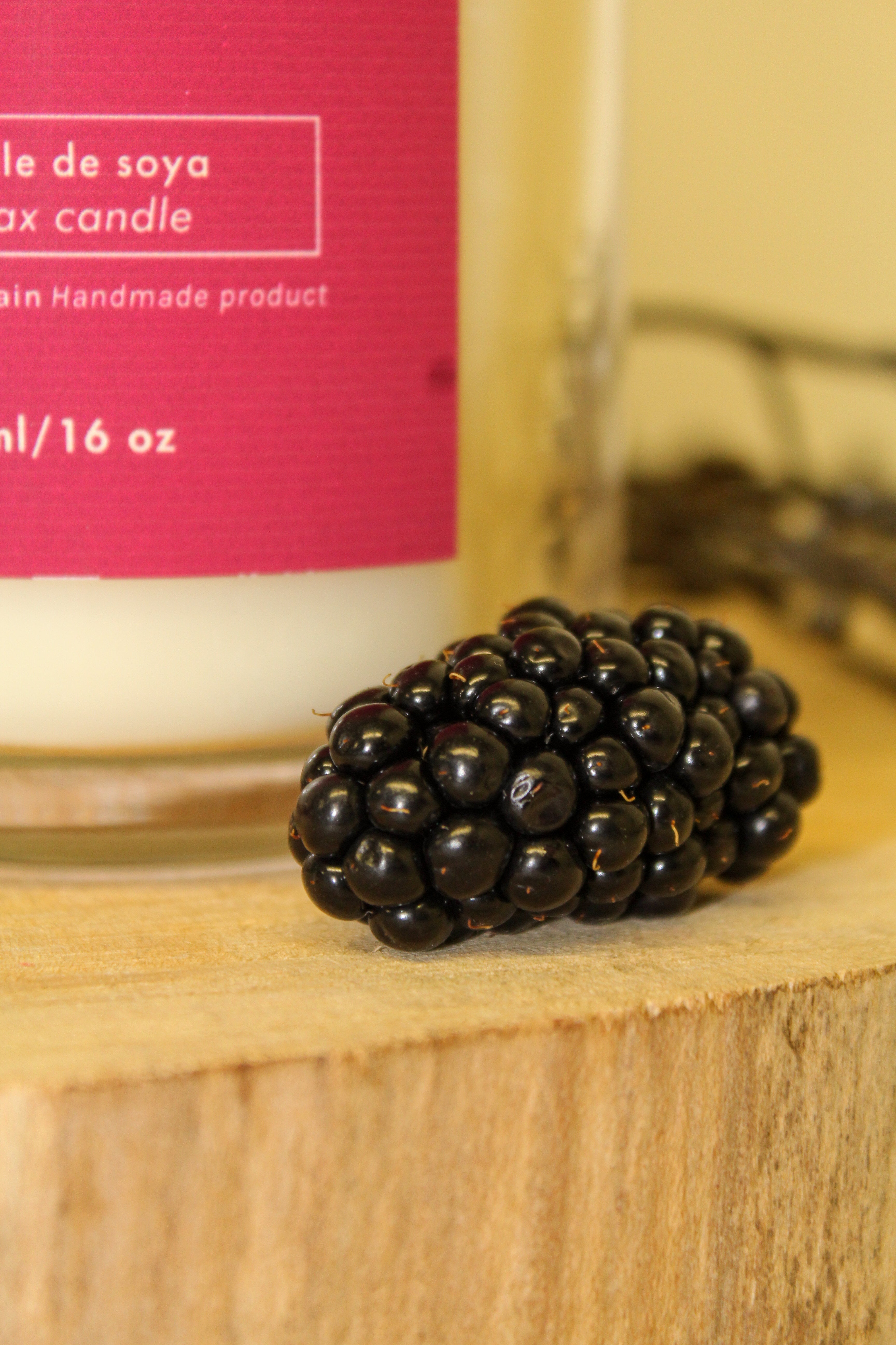 16 oz Blackberry & Vanilla Soy Candle | Handmade in Quebec | La Shop à Savons