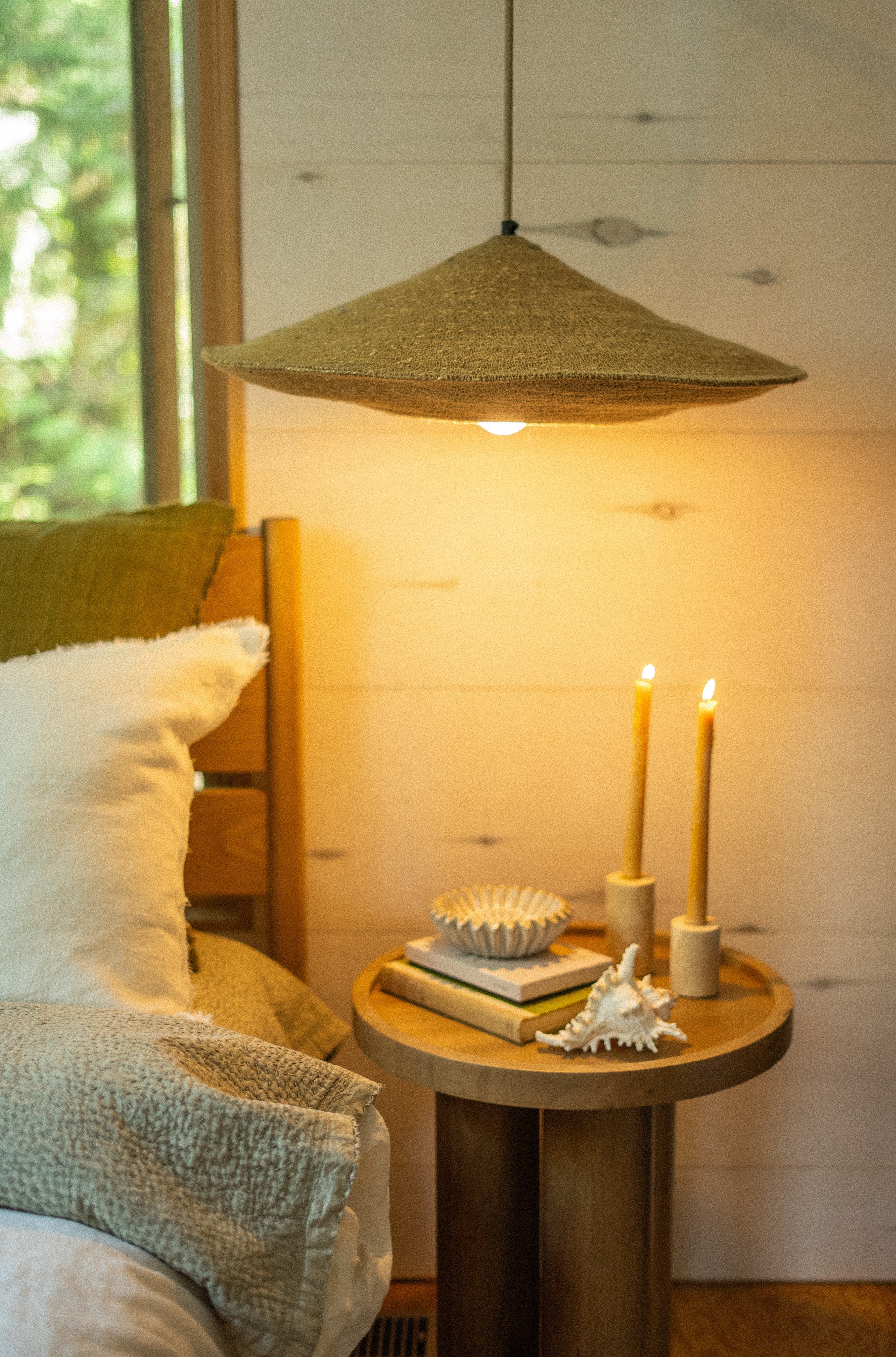 Suspension Nest | Grand format | Fait main en herbe marine tressée