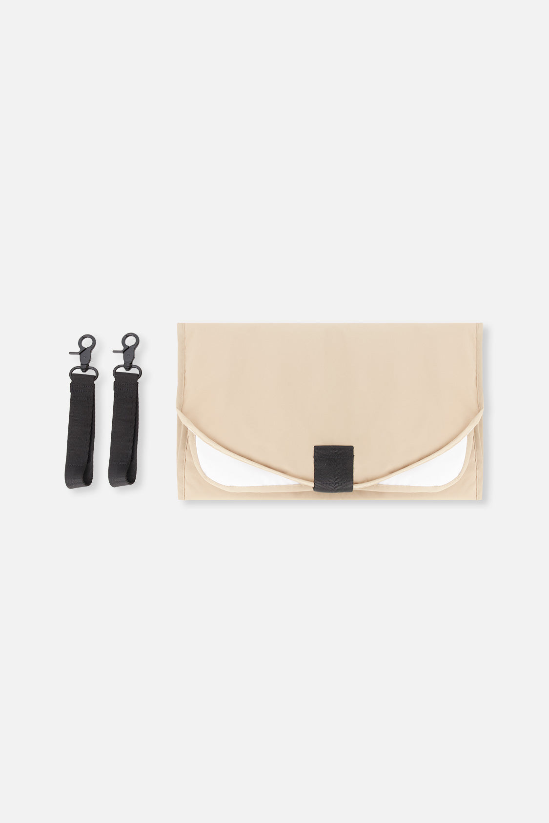 Sac à couches beige avec matelas à langer inclus | Imperméable | Deux par Deux