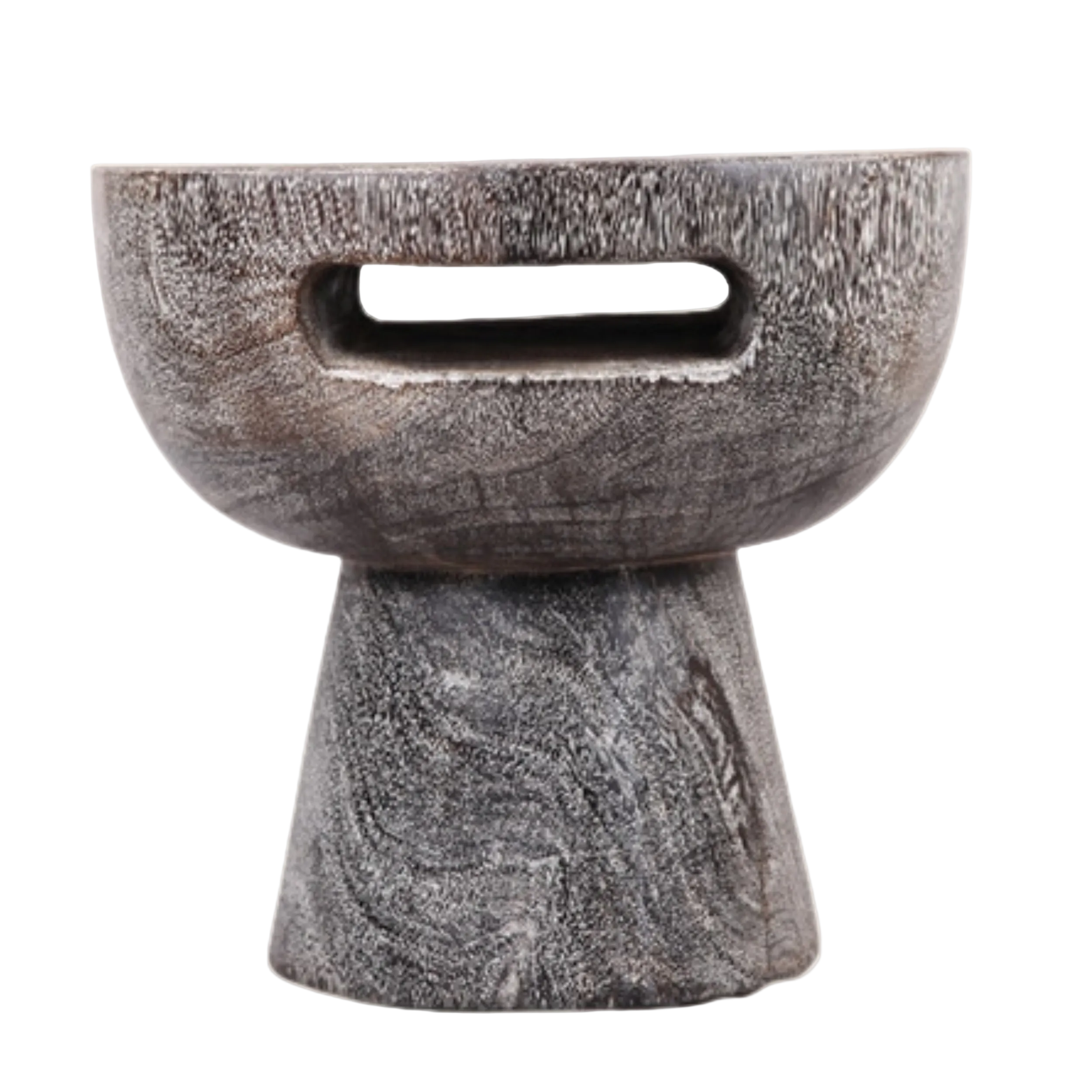 Table Magazine en Suar Massif | Design Naturel & Rangement Intégré