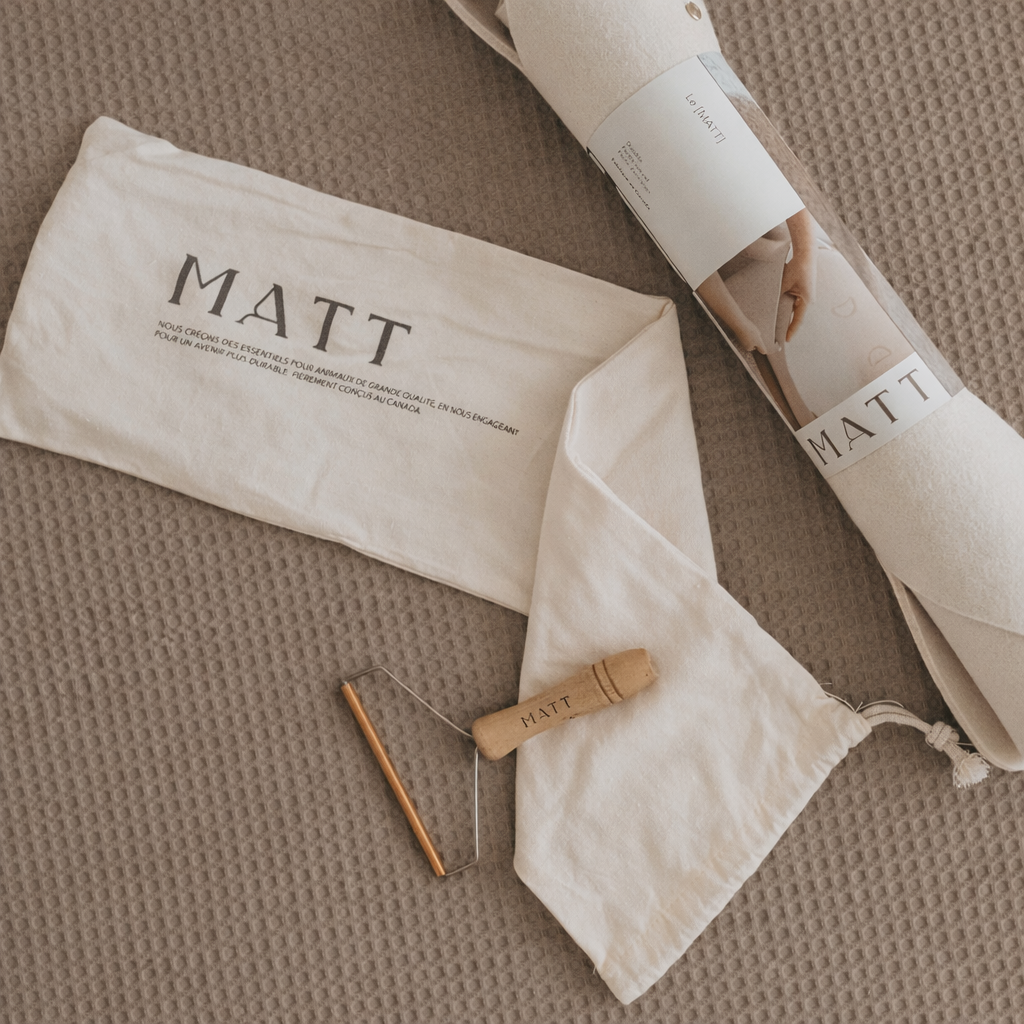 Panier pour animaux et rangement en feutre de laine 20 x 15 po | Naturel