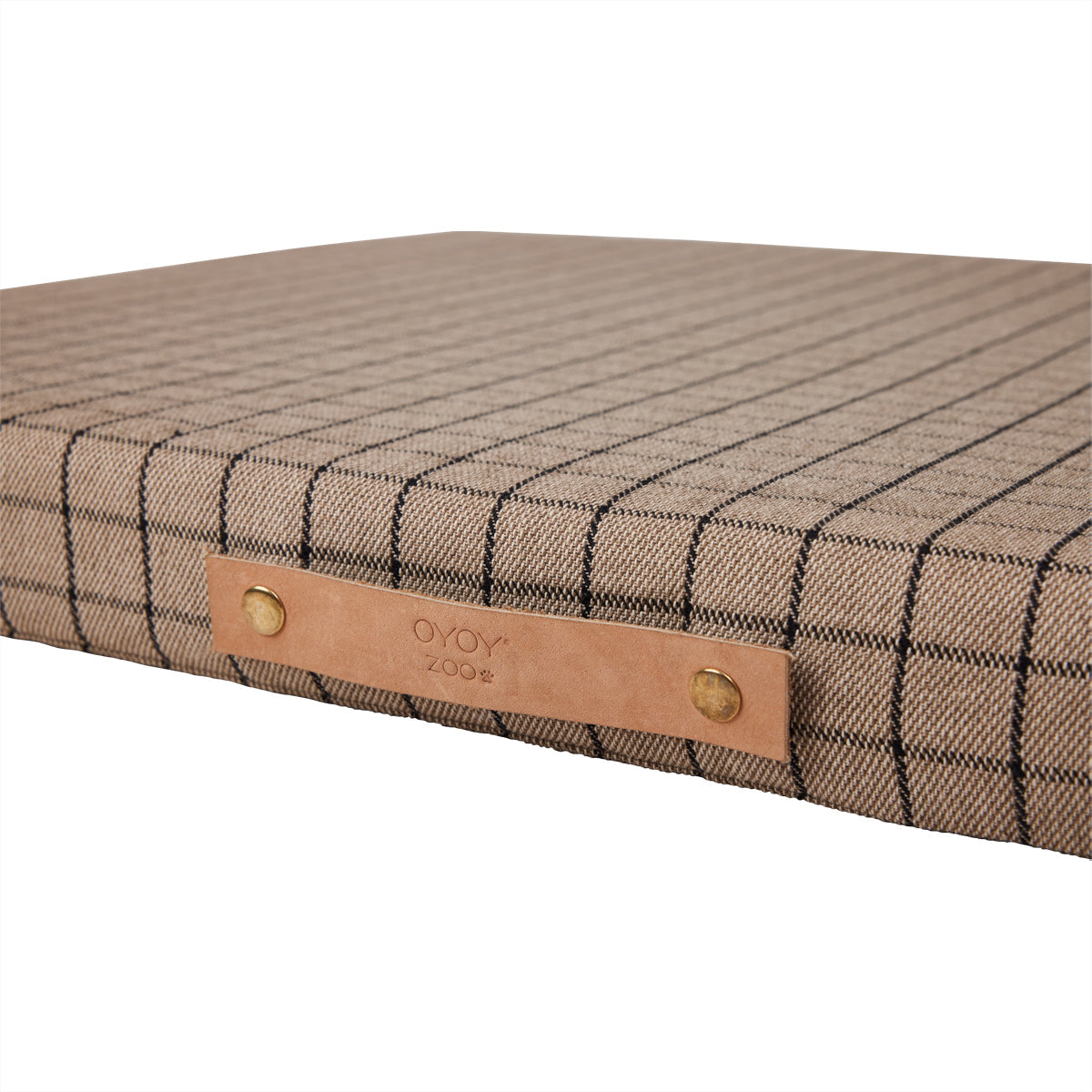 Coussin pour chien Milo Grid | Grand format | Coton biologique