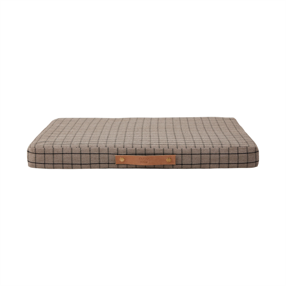 Coussin pour chien Milo Grid moyen format en coton biologique OYOY Living Design, coussin confortable avec housse amovible.