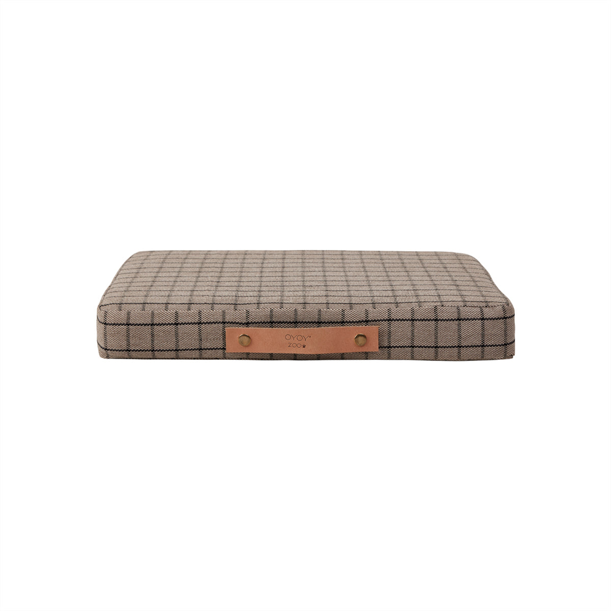 Coussin pour chien Milo Grid petit format en coton biologique OYOY Living Design, coussin confortable avec housse amovible.