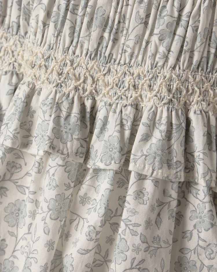 Robe Olivia à fleurs pour bébé et enfant | Manches bouffantes | Coton
