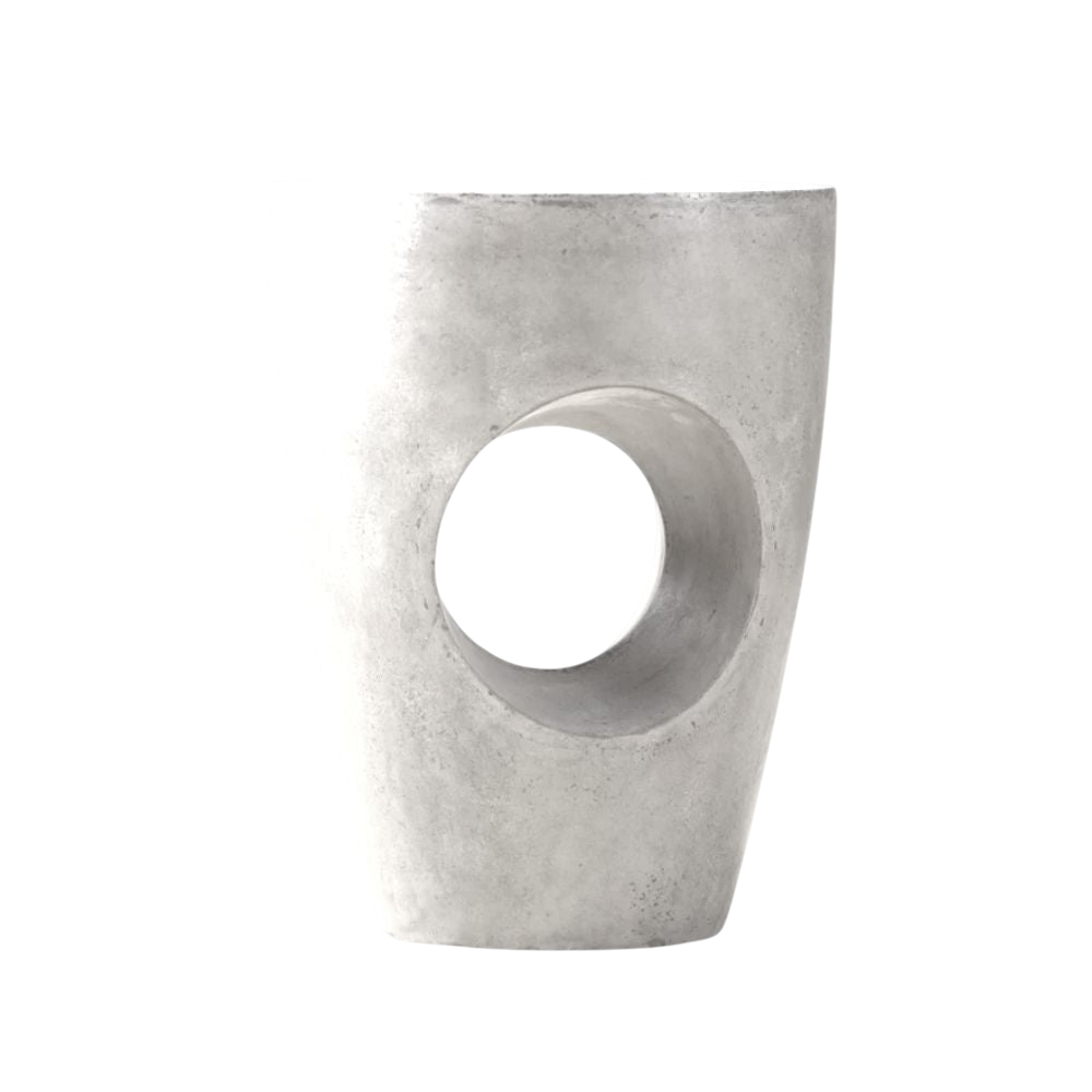 Table d’appoint Olivia Terrazzo | Ciment, Noir ou Blanc