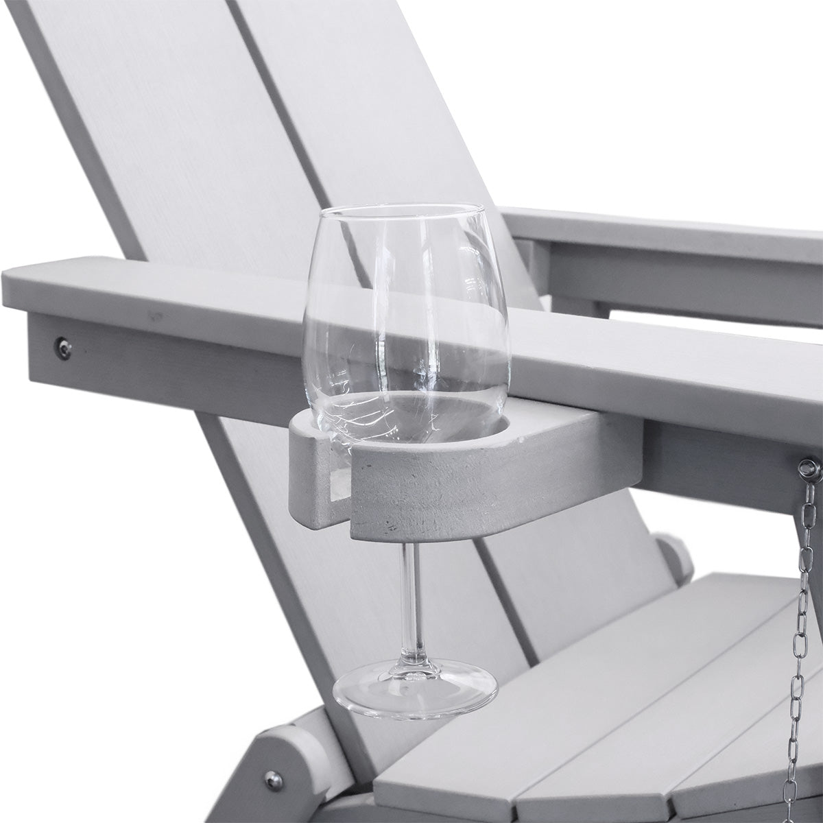 Chaise Adirondack pliante extérieure | Polymère recyclé | Porte-gobelet intégré