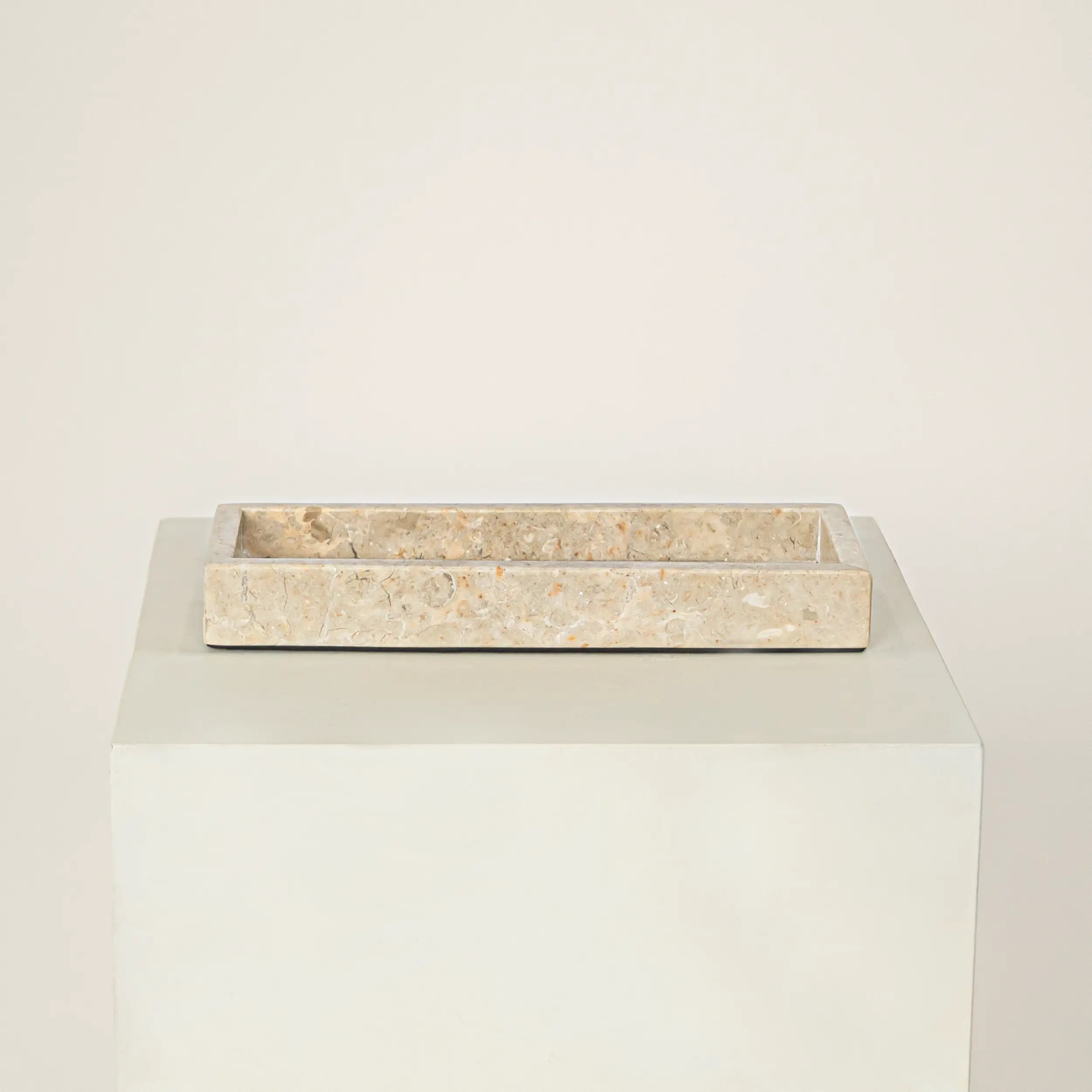 Plateau en marbre | Crème