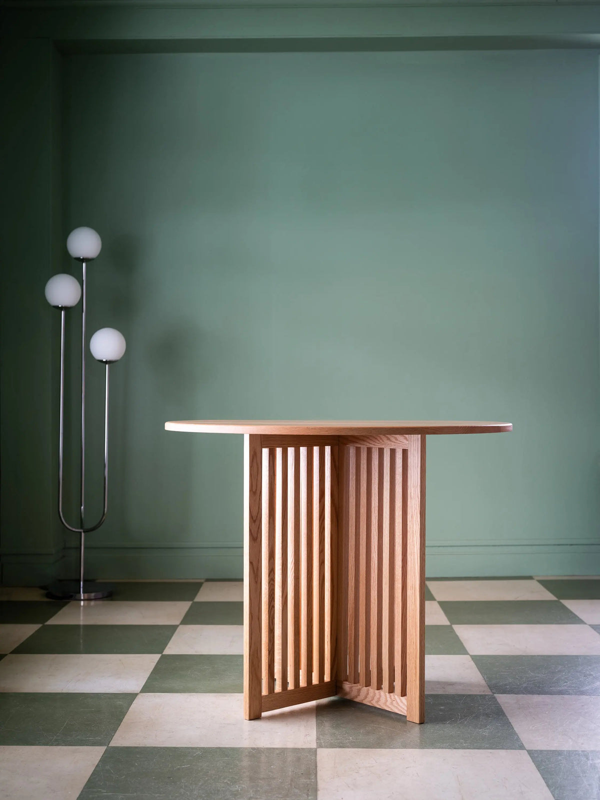 Table à dîner ronde ROBIE | Bois massif | Fait à la main au Québec