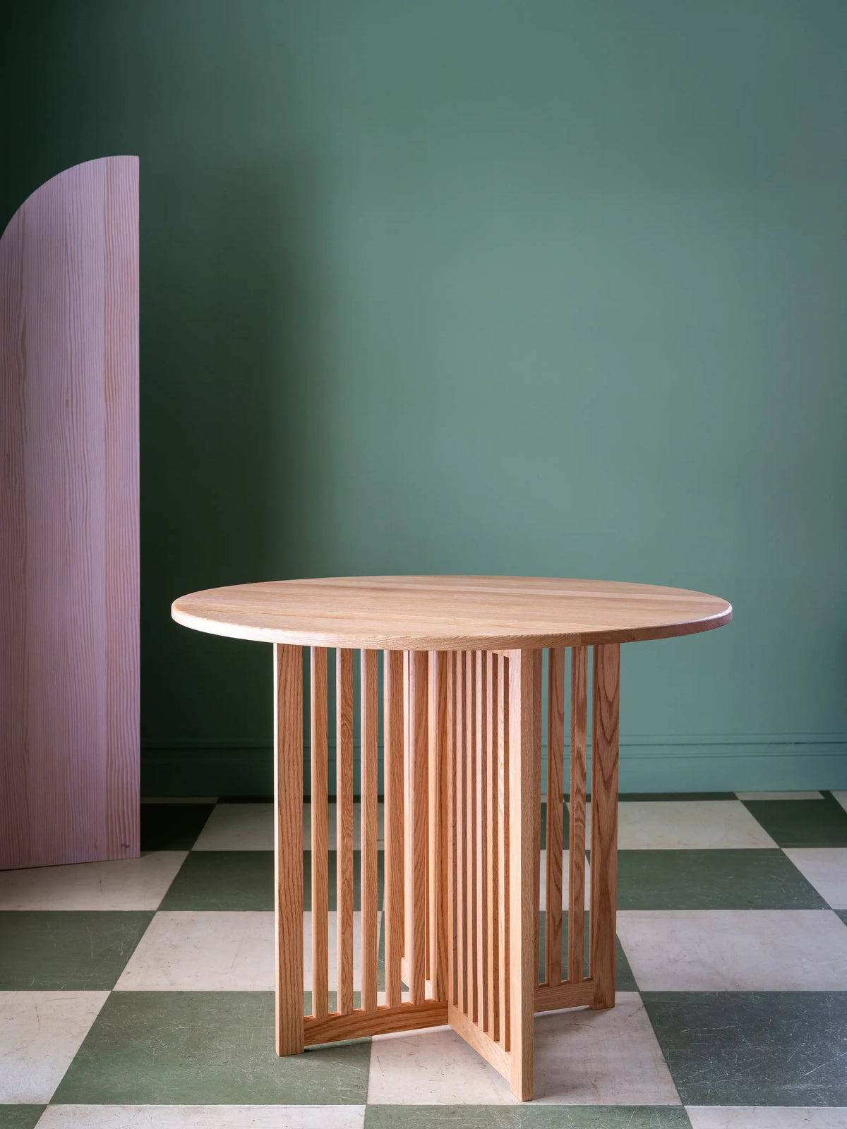 Table à dîner ronde ROBIE | Bois massif | Fait à la main au Québec