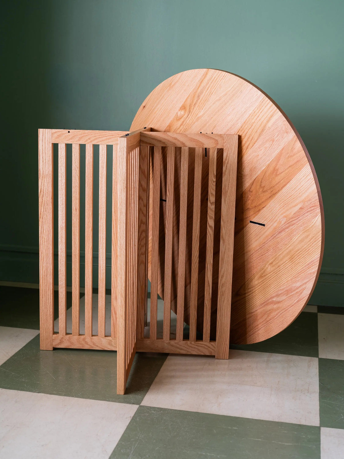 Table à dîner ronde ROBIE | Bois massif | Fait à la main au Québec