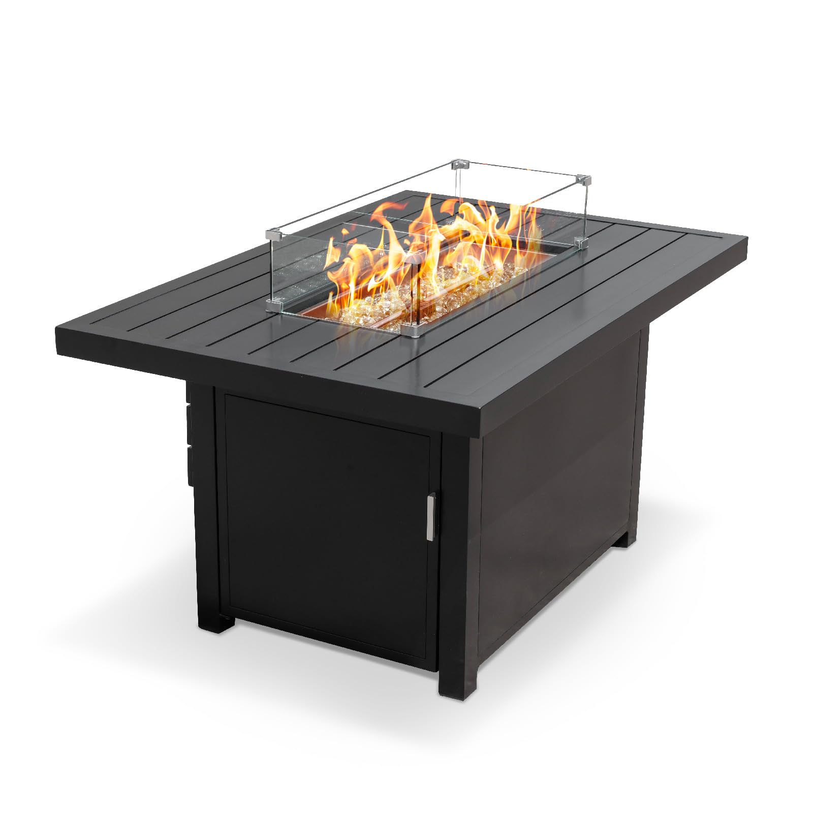 Table foyer extérieure au propane | 50 000 BTU | Aluminium | Couvercle inclus