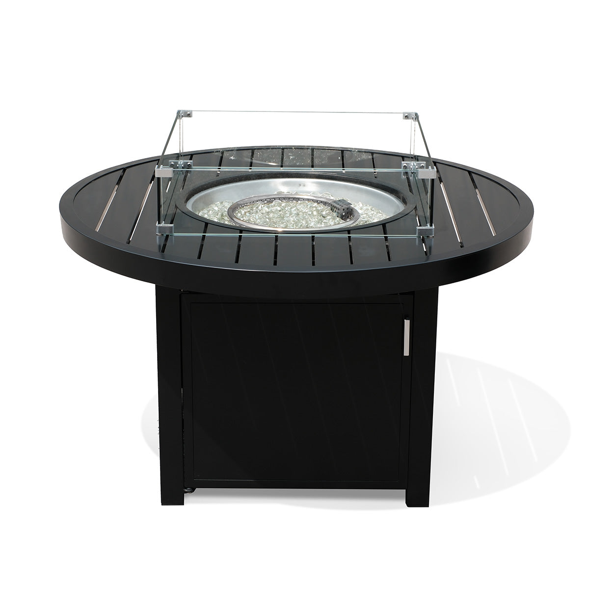 Table foyer extérieure rectangulaire au propane 48 po | Aluminium thermolaqué | 50 000 BTU
