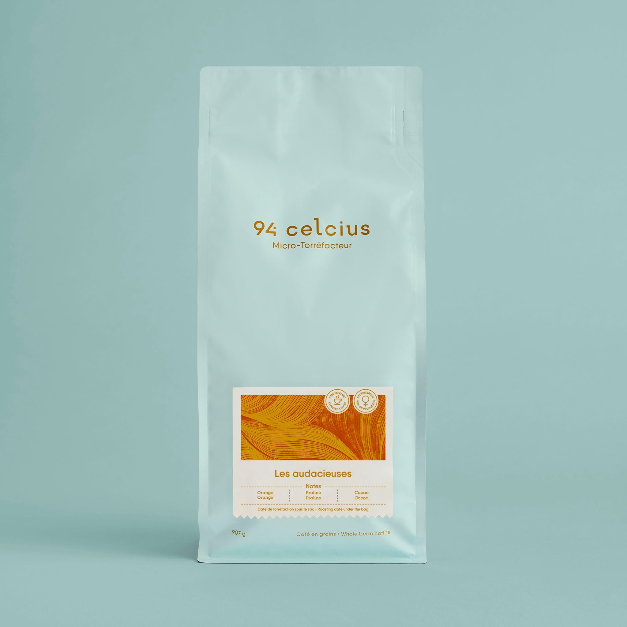 Mélange espresso Les Audacieuses | Orange, praliné et cacao | 94Celcius