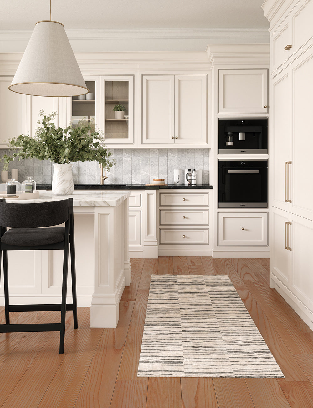 Tapis Sahara Ivoire & Gris | Motif Marocain