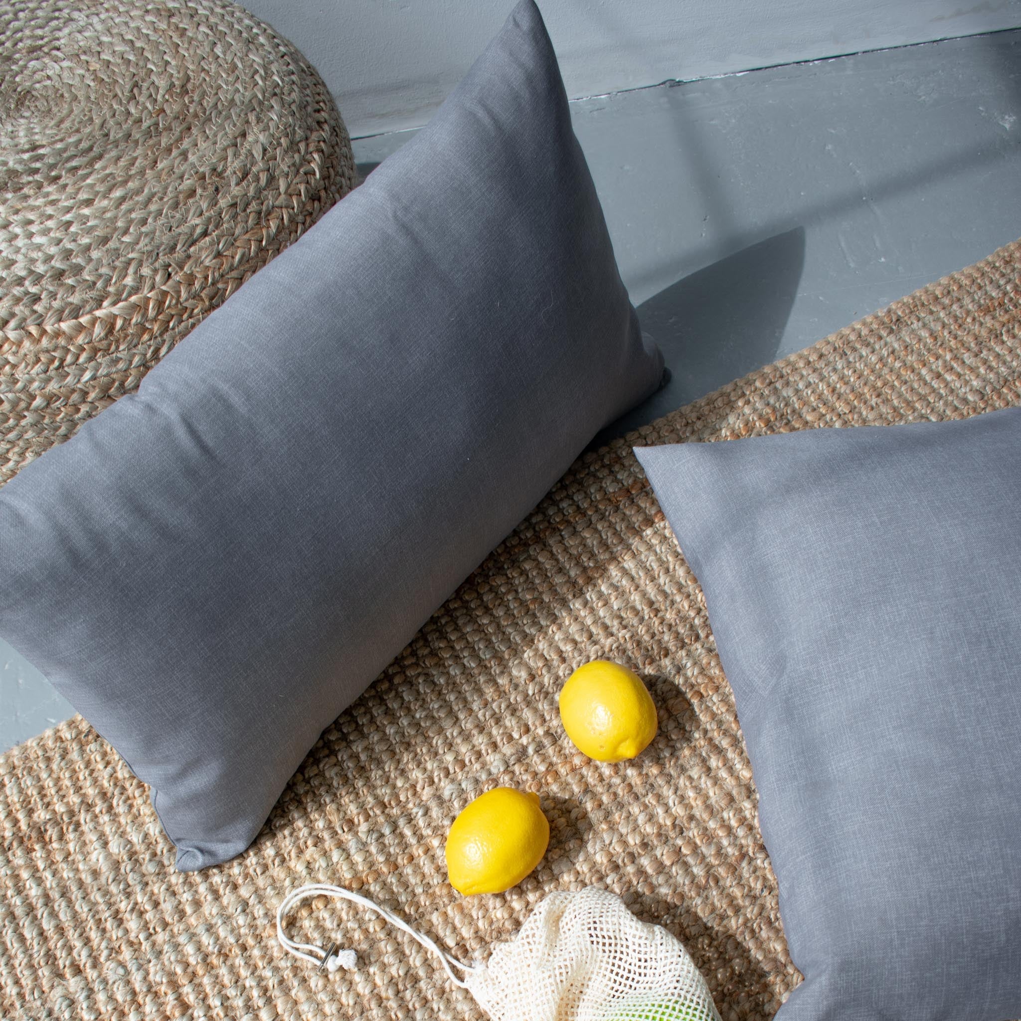 Coussin d'extérieur gris chiné | Format lombaire | Déperlant | Show Cushions