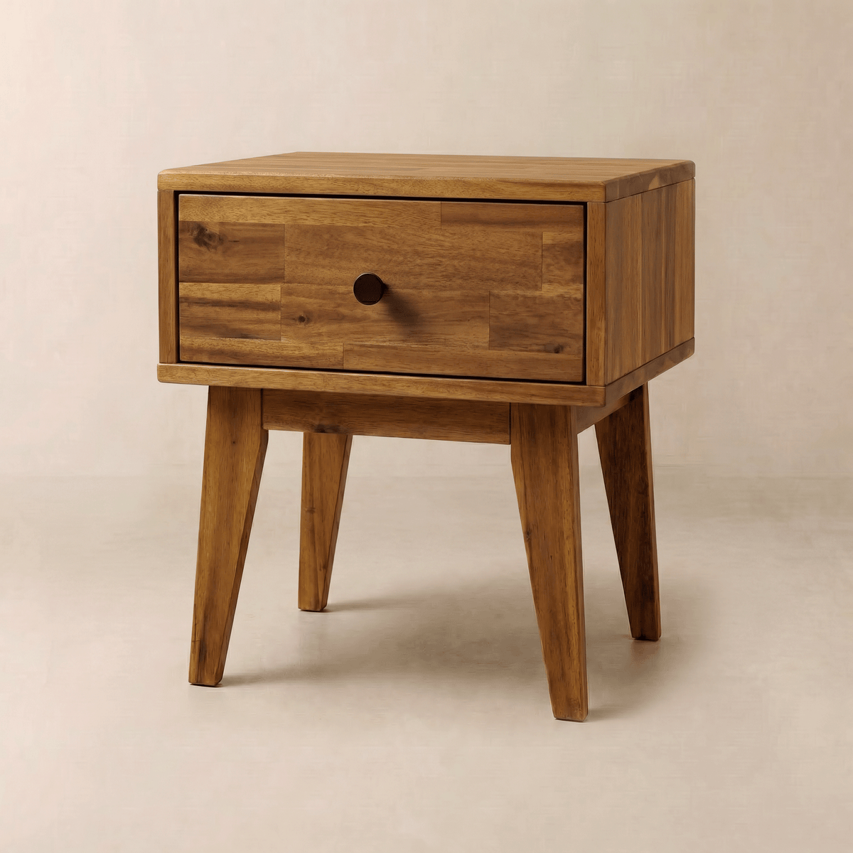 Table de chevet Sofia en bois massif | 1 tiroir | FSC® | Finition artisanale