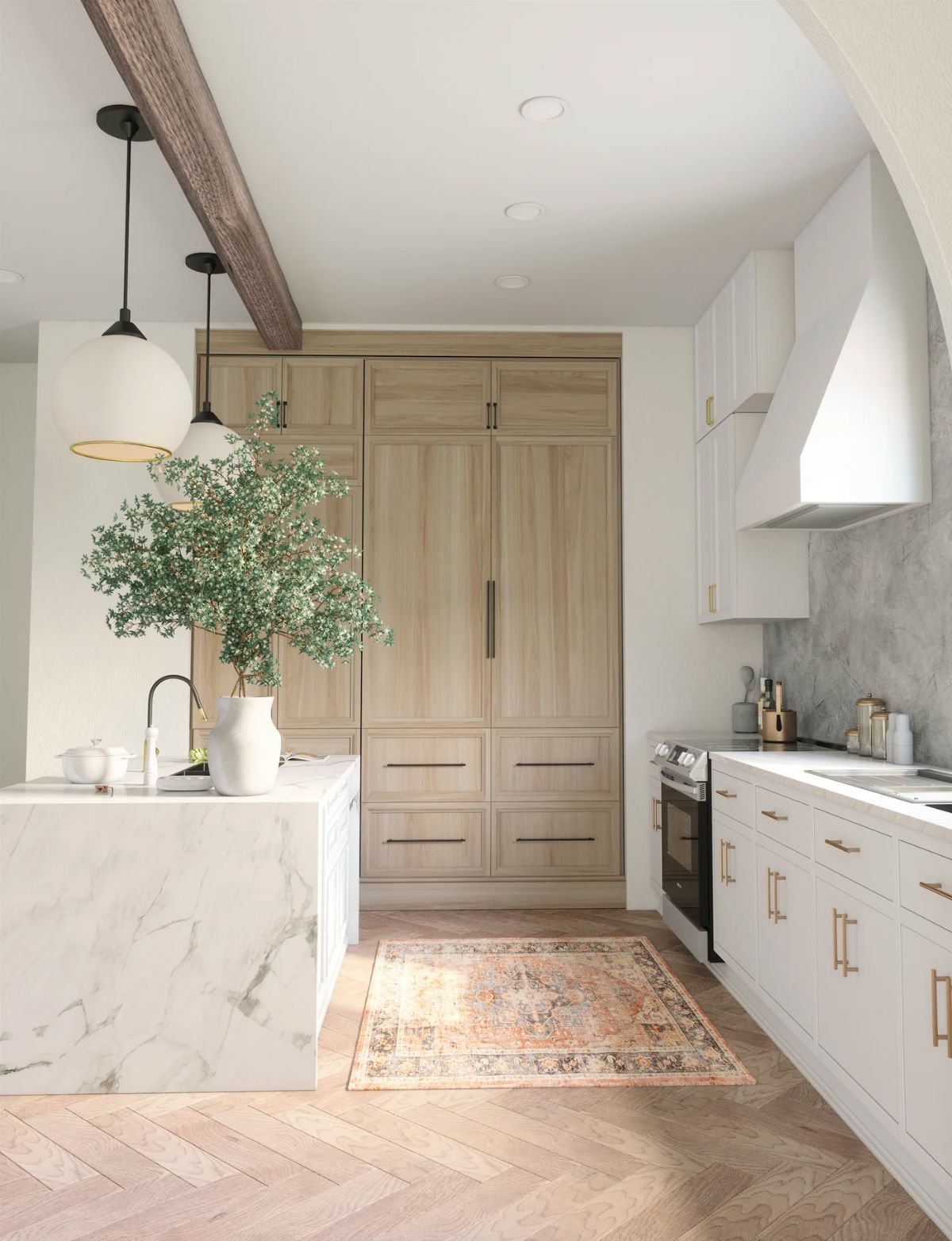 Tapis Riverra – Terracotta Noir