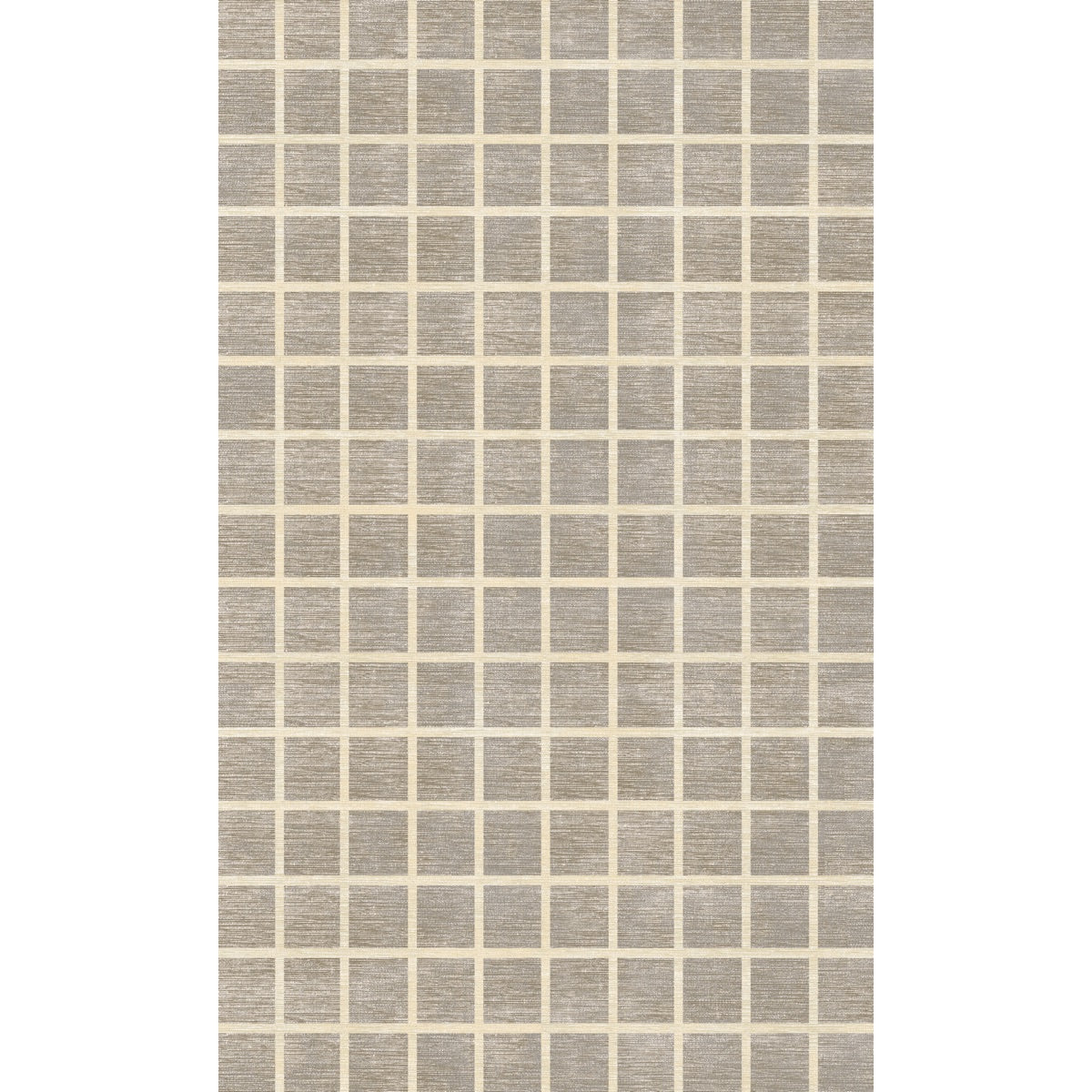 Tapis Caper beige naturel | Motif à carreaux moderne