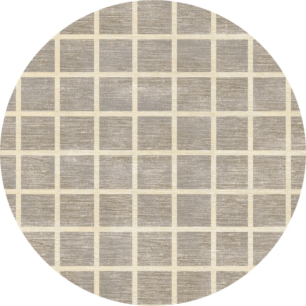 Tapis Caper beige naturel | Motif à carreaux moderne