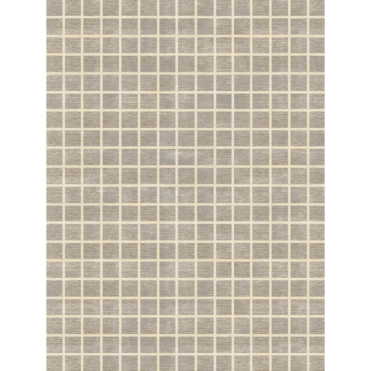 Tapis Caper beige naturel | Motif à carreaux moderne