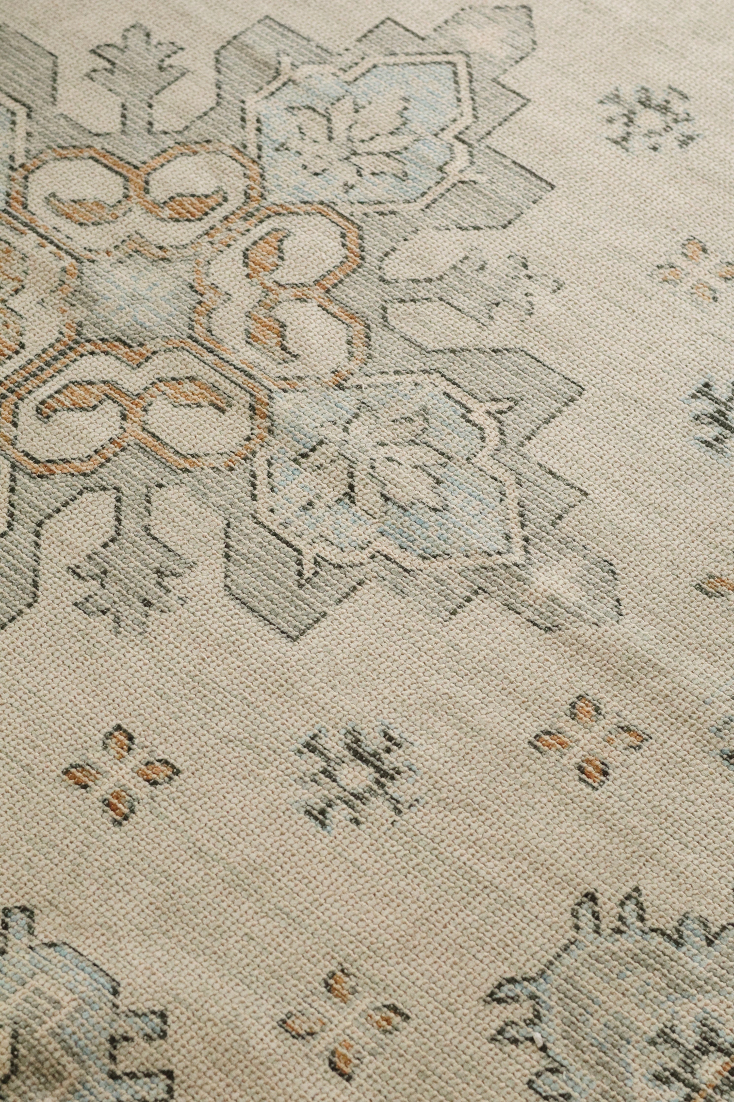 Tapis Azura Style Turc Vintage en Coton Recyclé | 274 x 183 cm