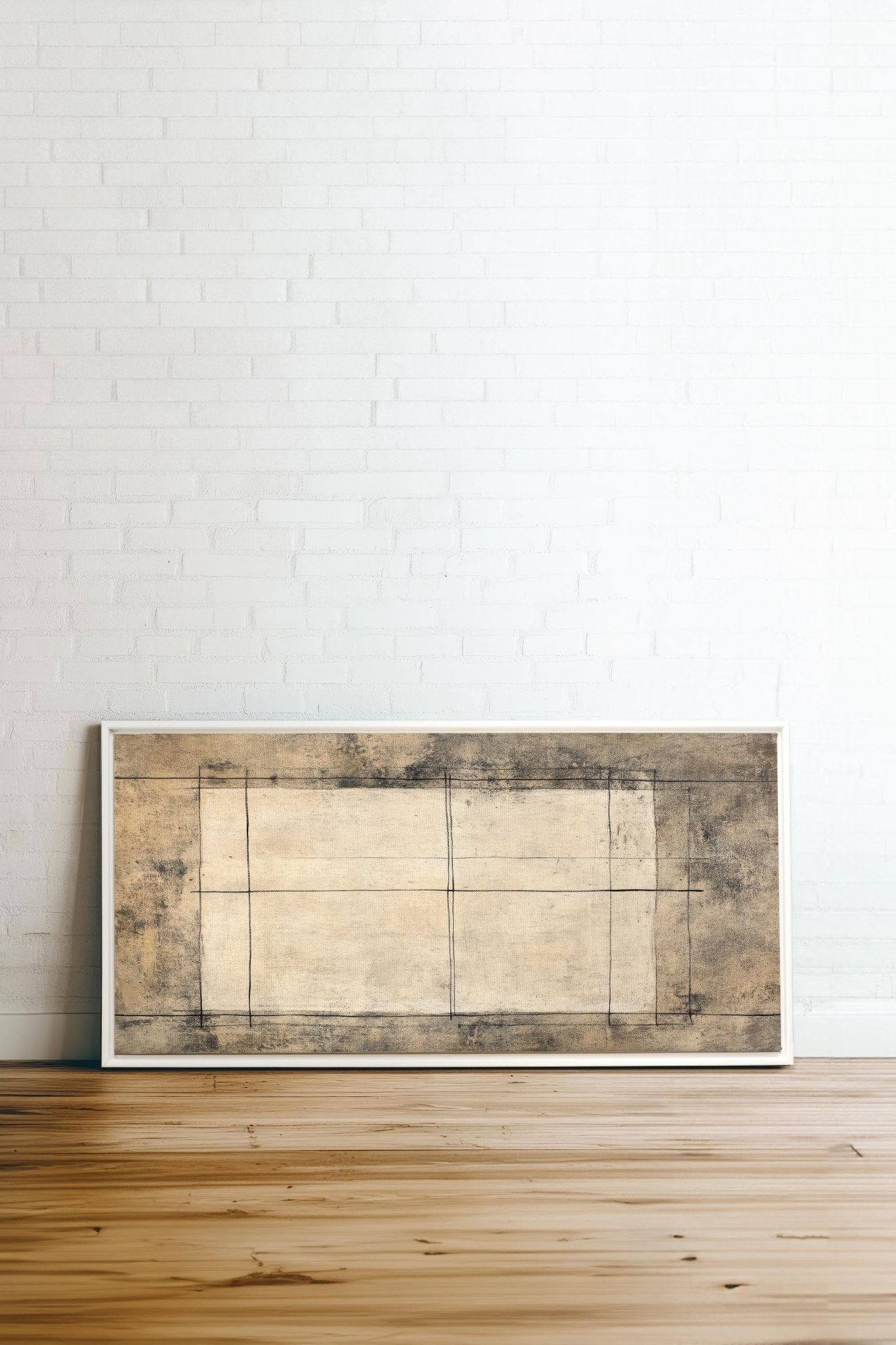 ANCIENT LINES, Oeuvre sur toile étirée - Les Trouvailles de JustinecanvasOleka Canvas32x16 (Lit Simple)Blanc